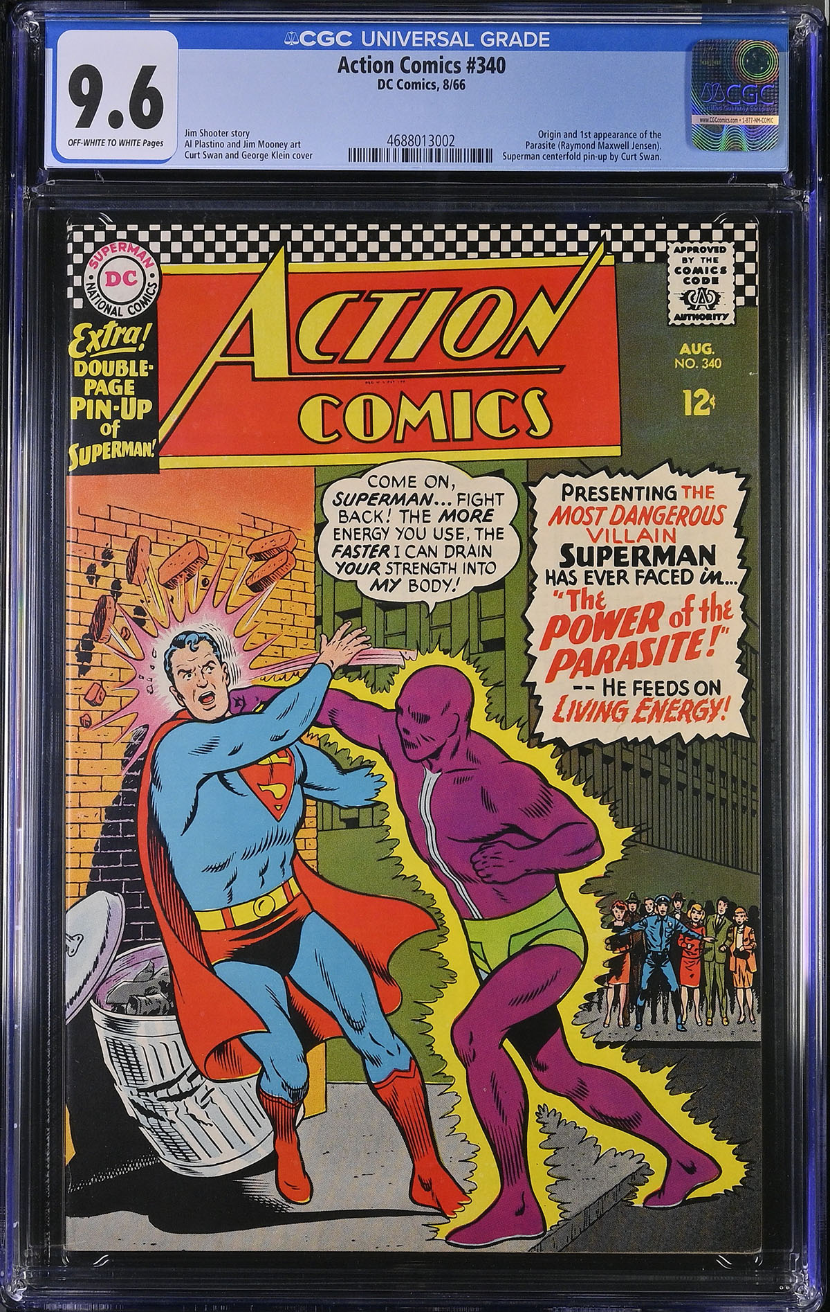 Action Comics #340 CGC 9.6 ow/w