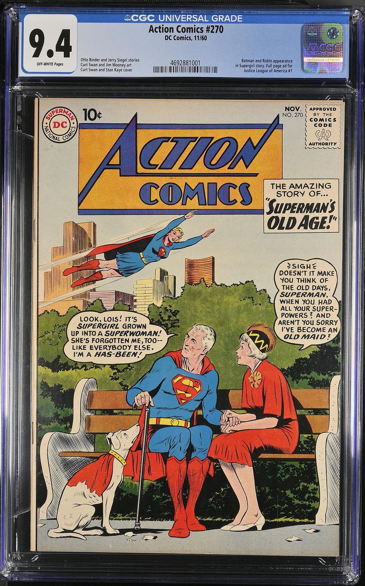 Action Comics #270 CGC 9.4 ow