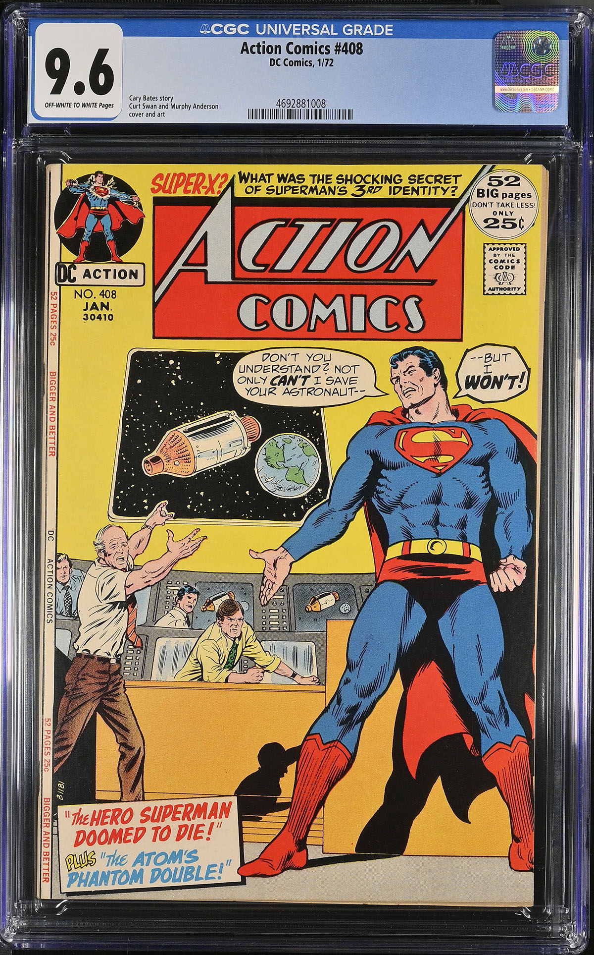 Action Comics #408 CGC 9.6 ow/w