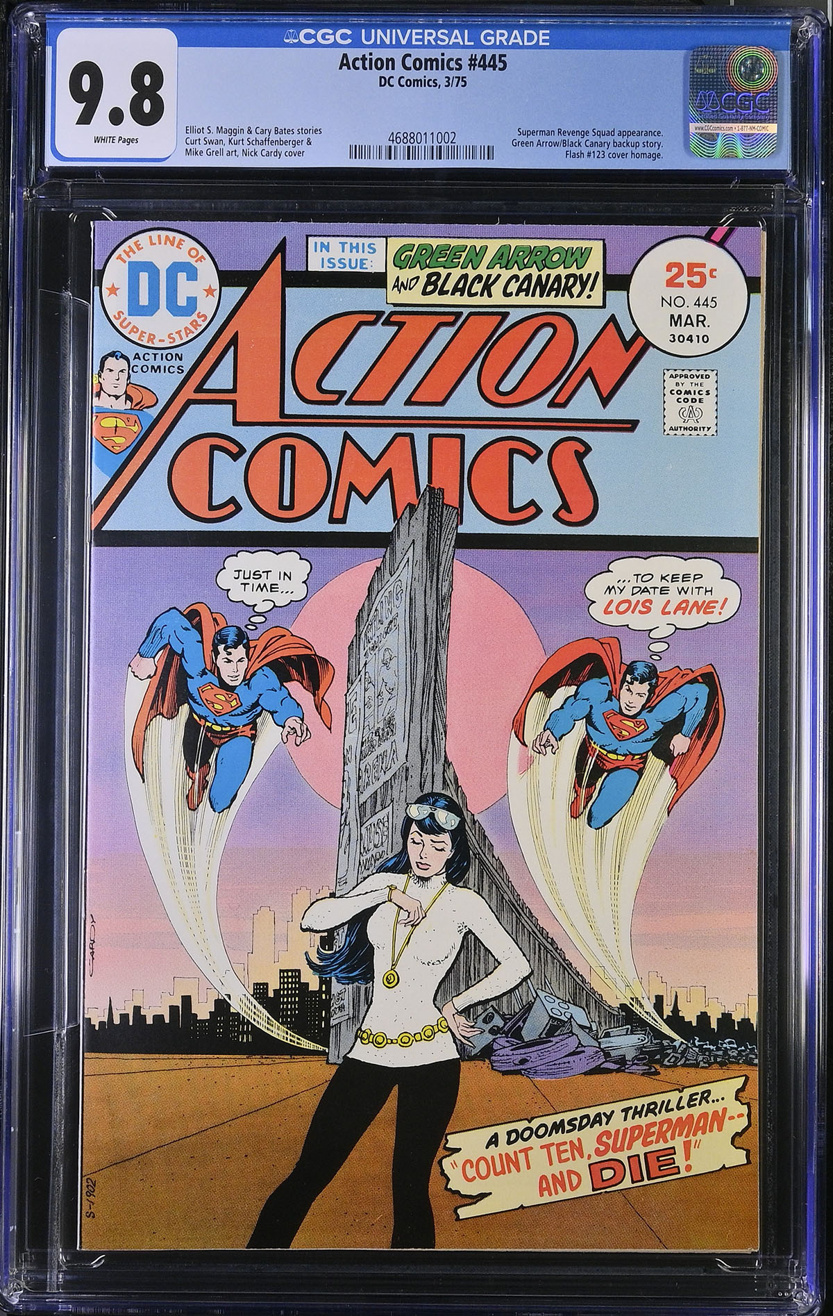 Action Comics #445 CGC 9.8 w