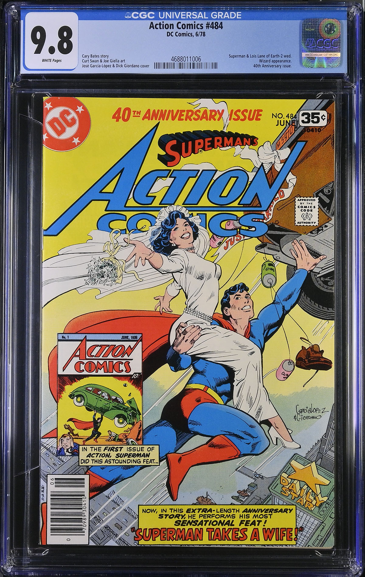 Action Comics #484 CGC 9.8 w