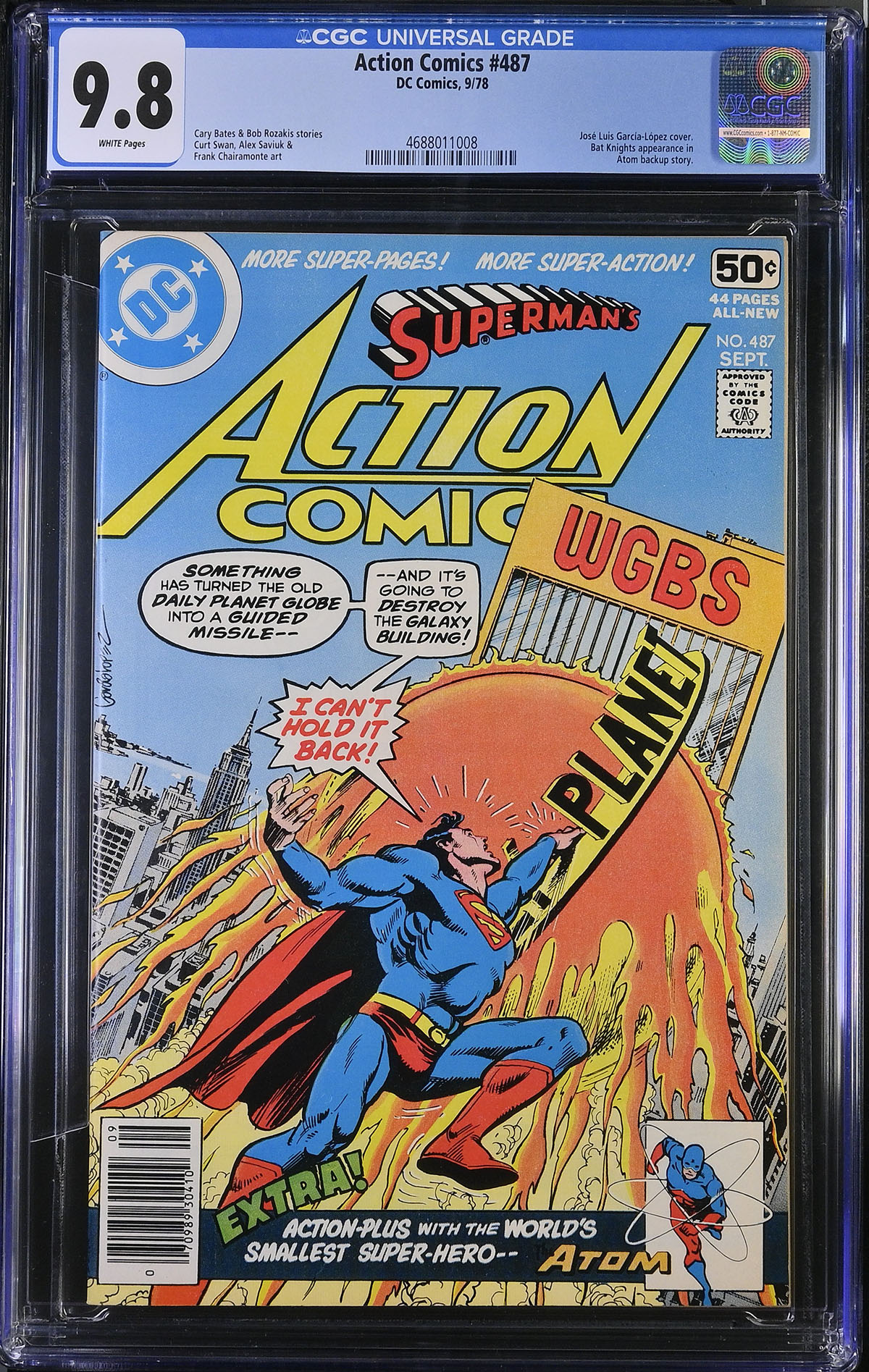 Action Comics #487 CGC 9.8 w