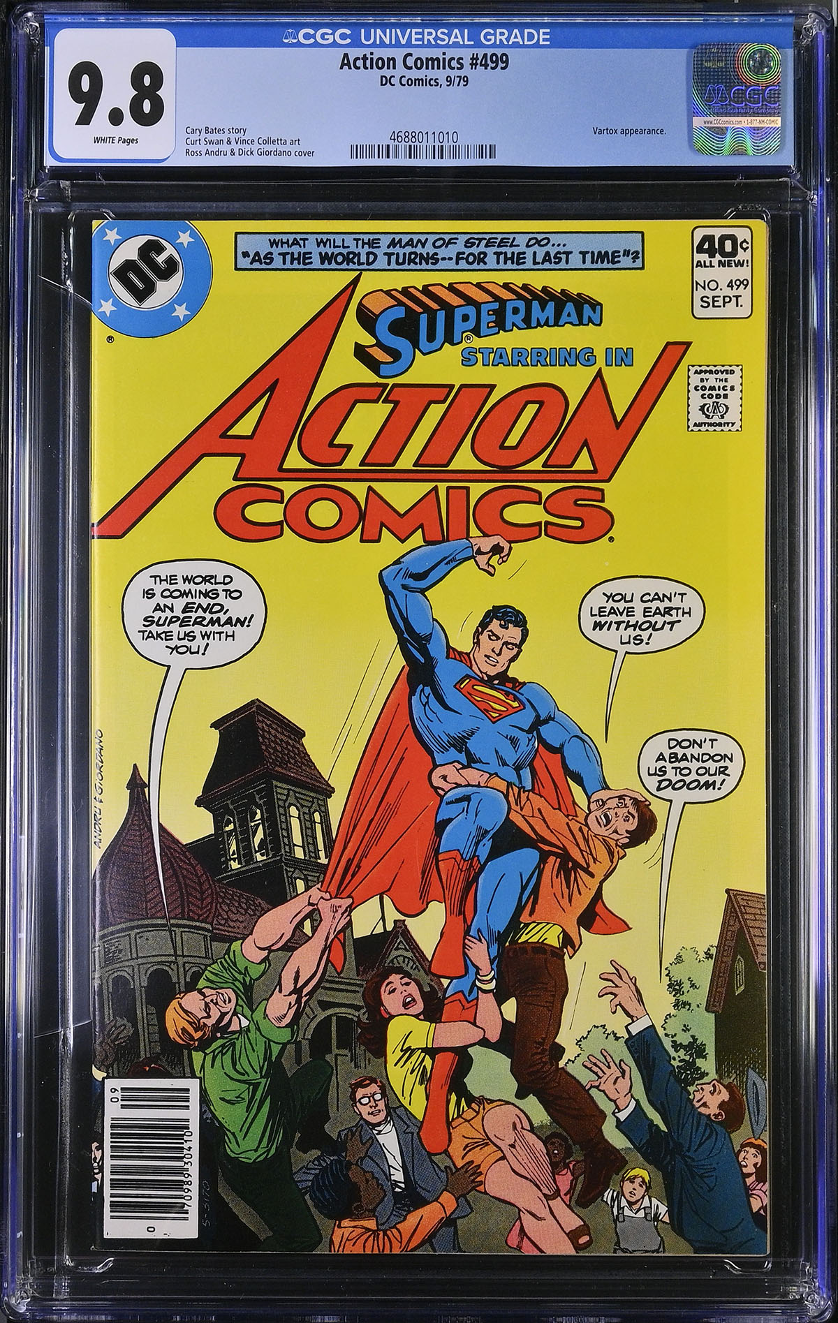 Action Comics #499 CGC 9.8 w