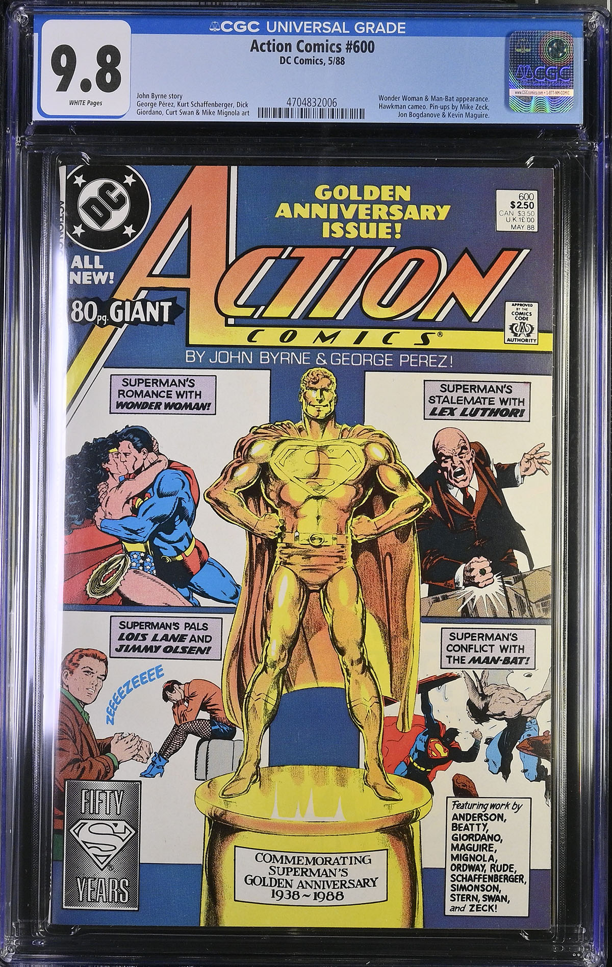 Action Comics #600 CGC 9.8 w