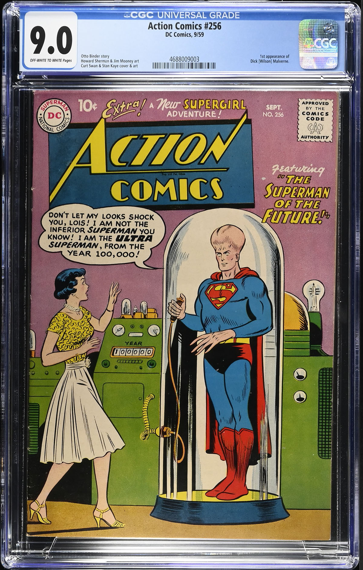 Action Comics #256 CGC 9.0 ow/w