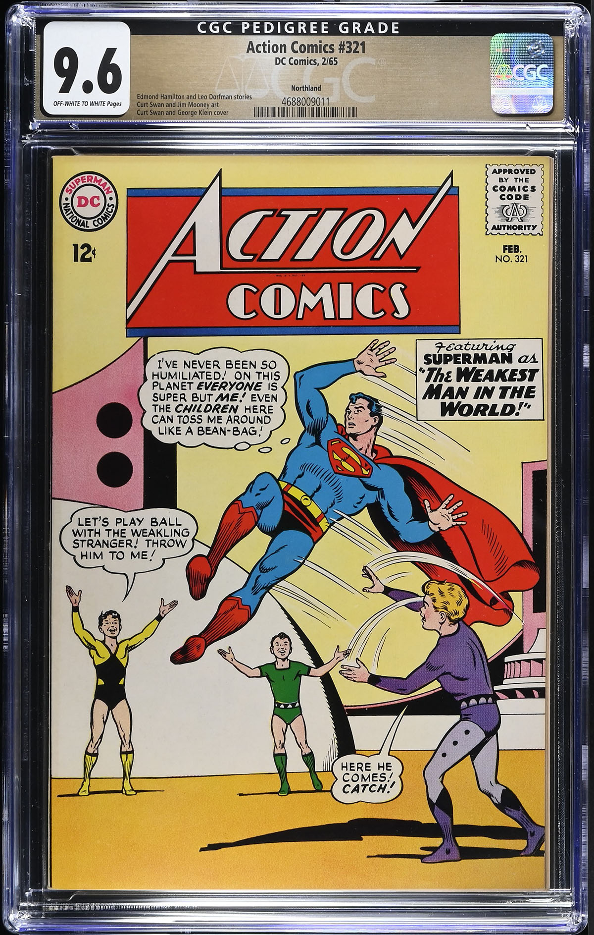 Action Comics #321 CGC 9.6 ow/w Northland