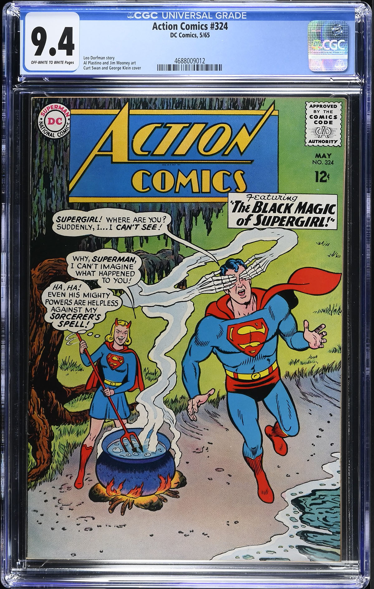Action Comics #324 CGC 9.4 ow/w