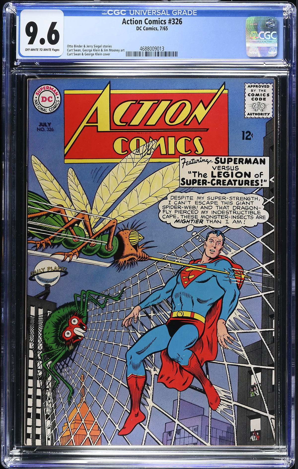 Action Comics #326 CGC 9.6 ow/w