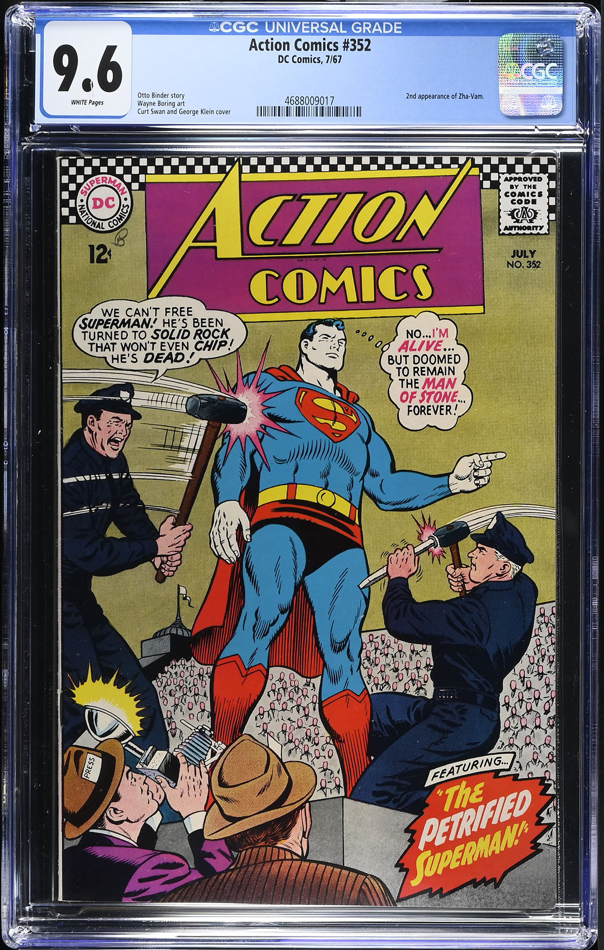 Action Comics #352 CGC 9.6 w