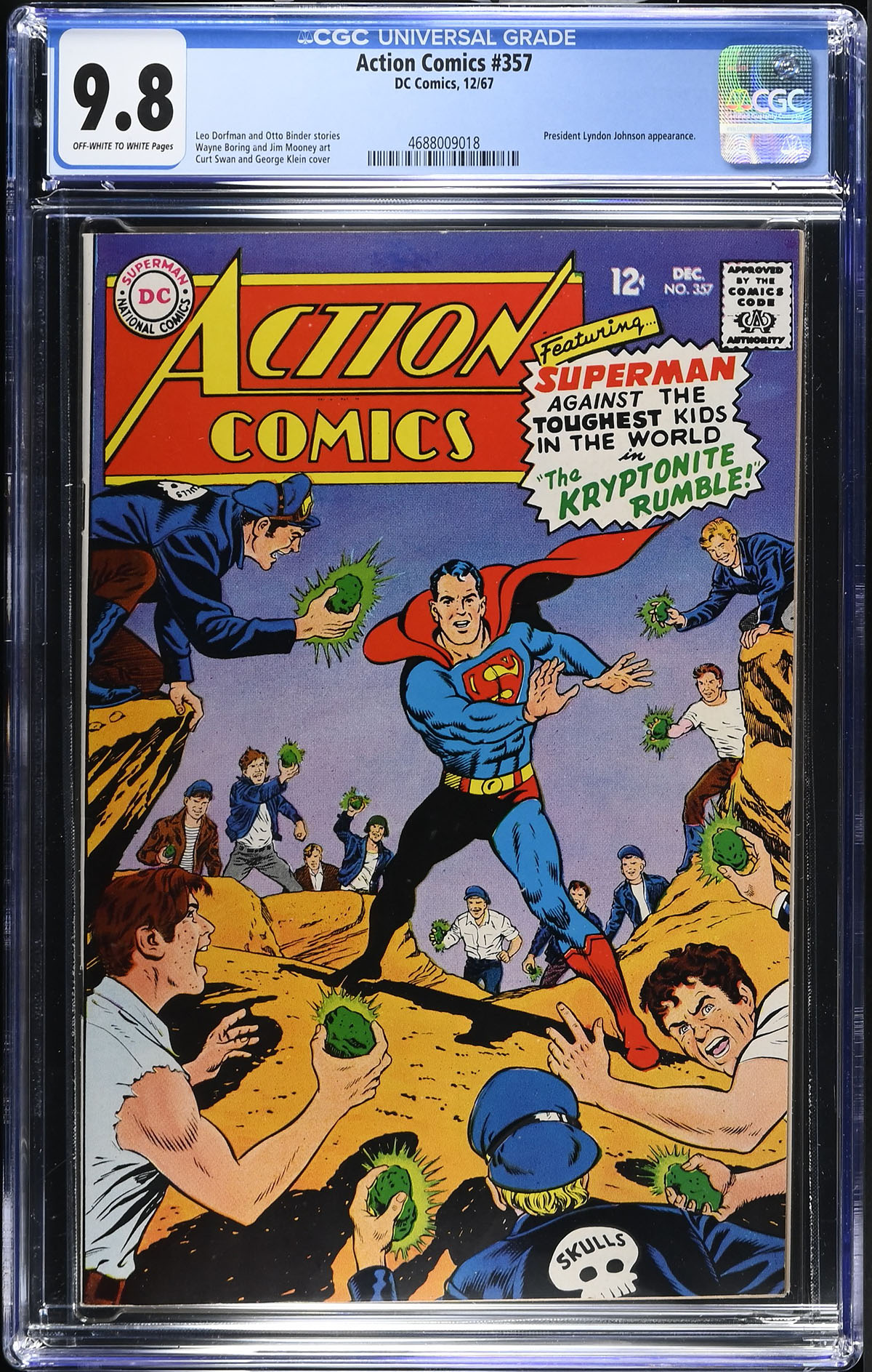 Action Comics #357 CGC 9.8 ow/w