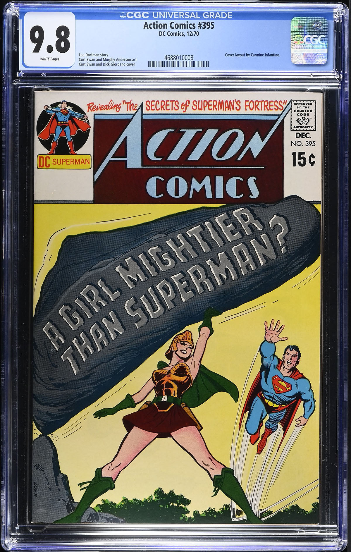 Action Comics #395 CGC 9.8 w