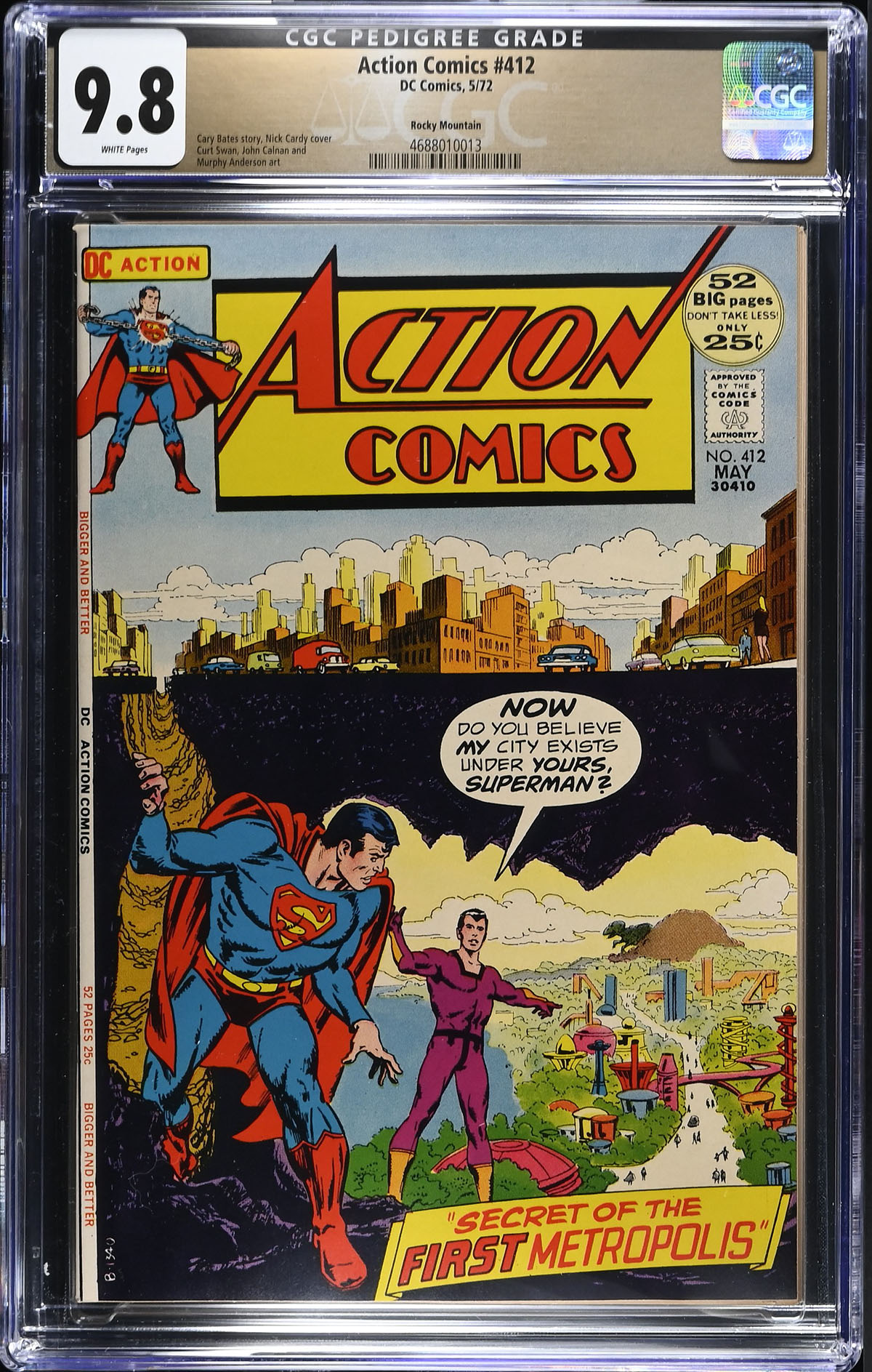 Action Comics #412 CGC 9.8 w Rocky Mountain