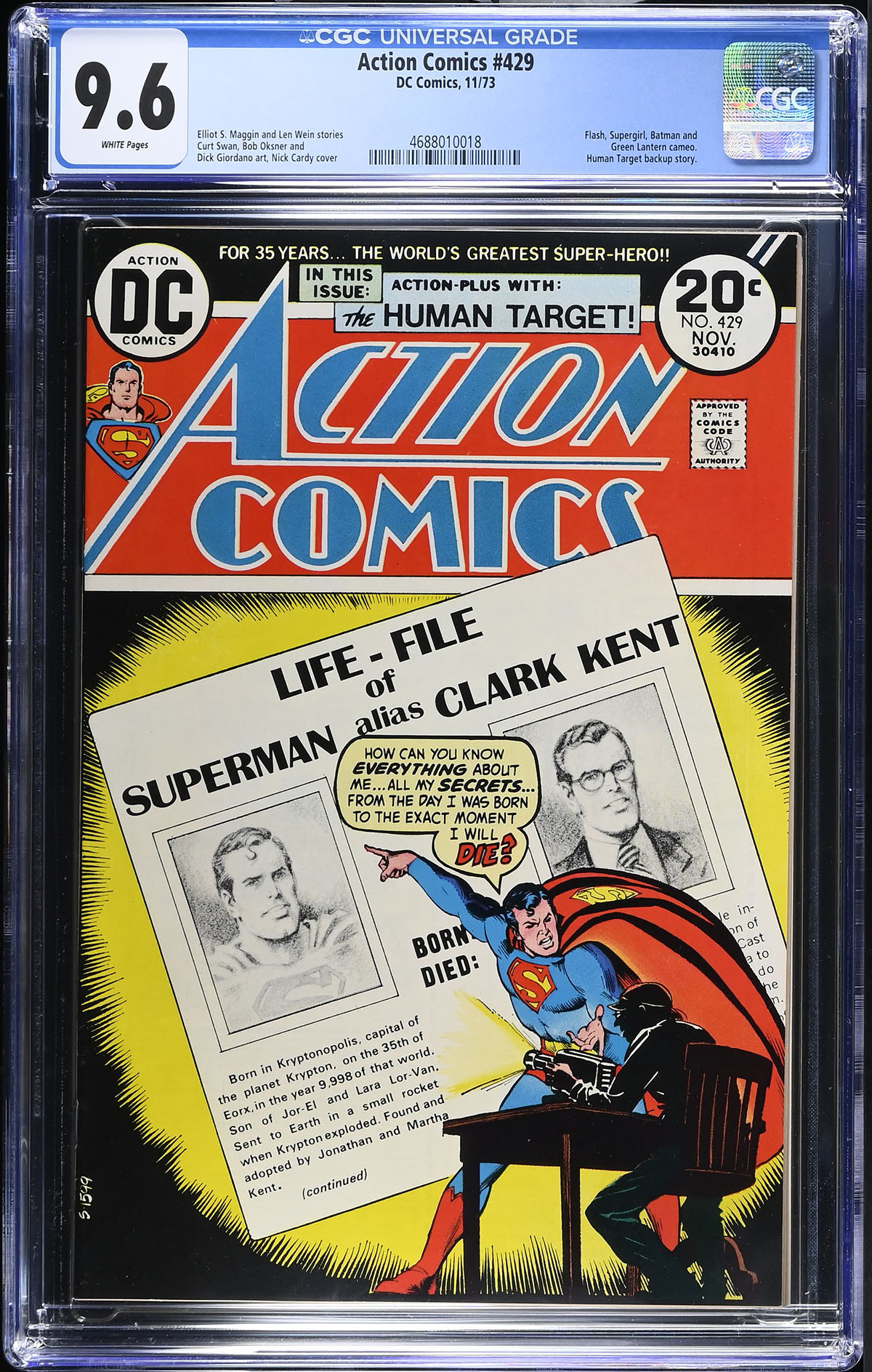 Action Comics #429 CGC 9.6 w