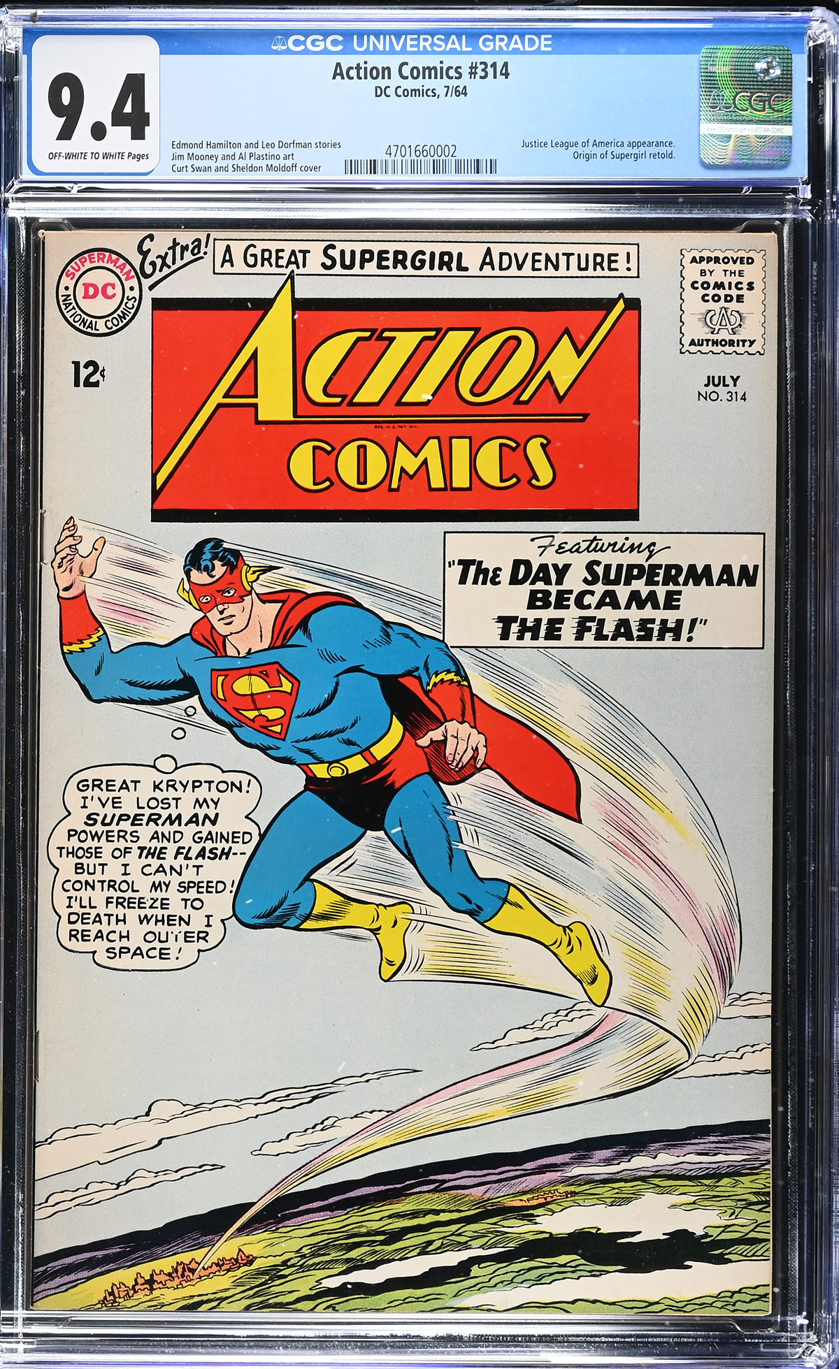 Action Comics #314 CGC 9.4 ow/w