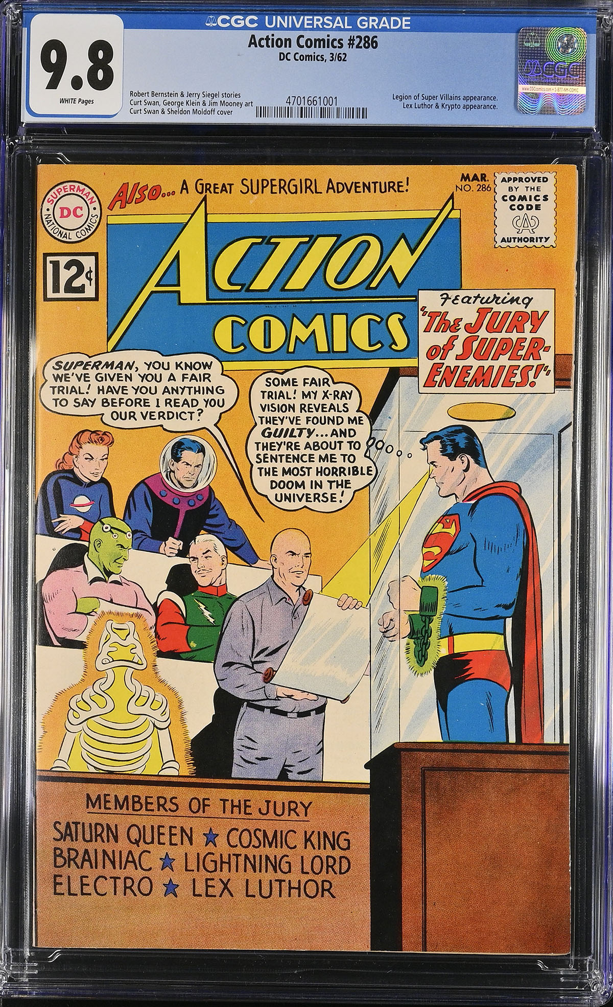 Action Comics #286 CGC 9.8 w
