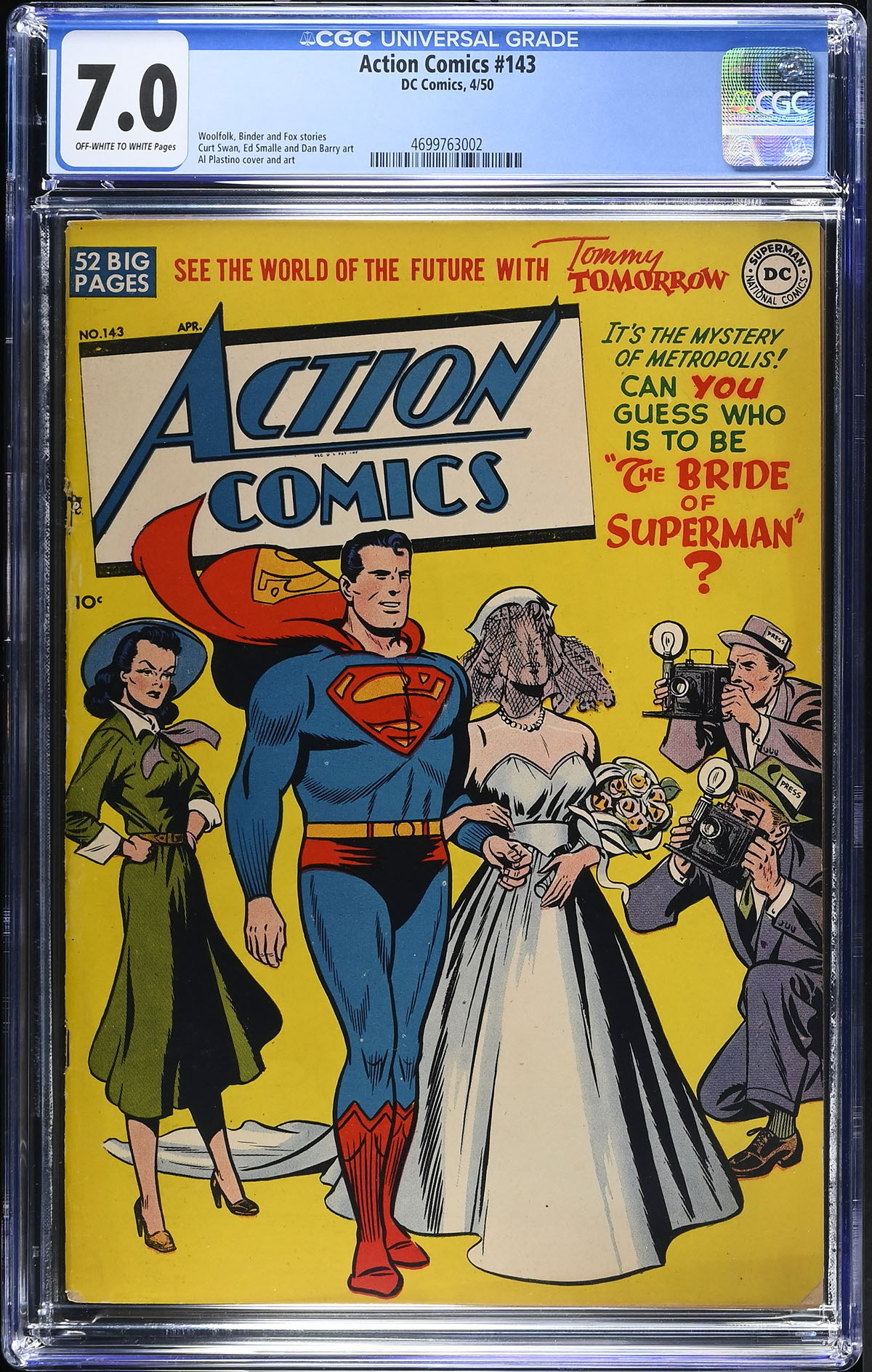 Action Comics #143 CGC 7.0 ow/w
