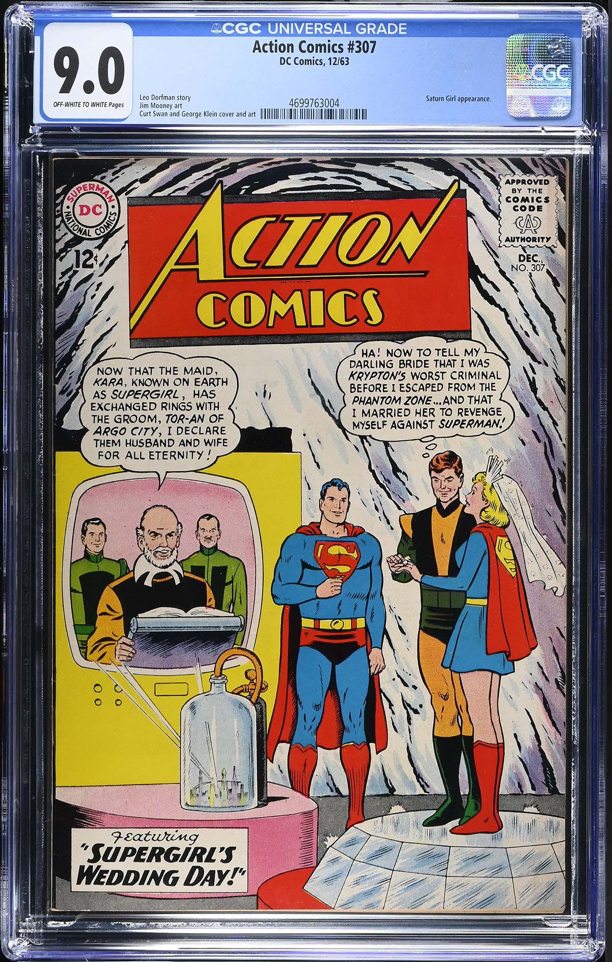 Action Comics #307 CGC 9.0 ow/w