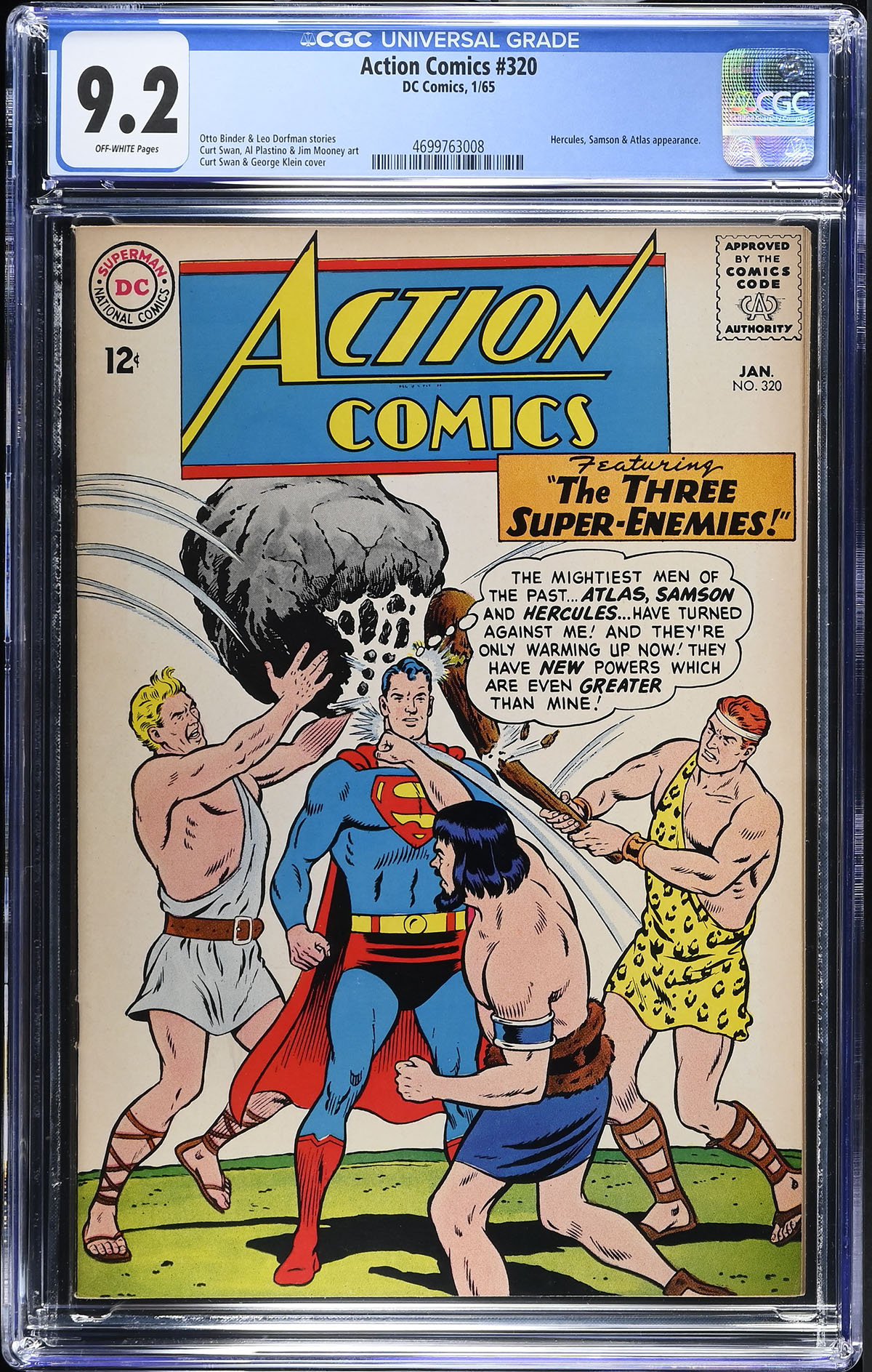 Action Comics #320 CGC 9.2 ow