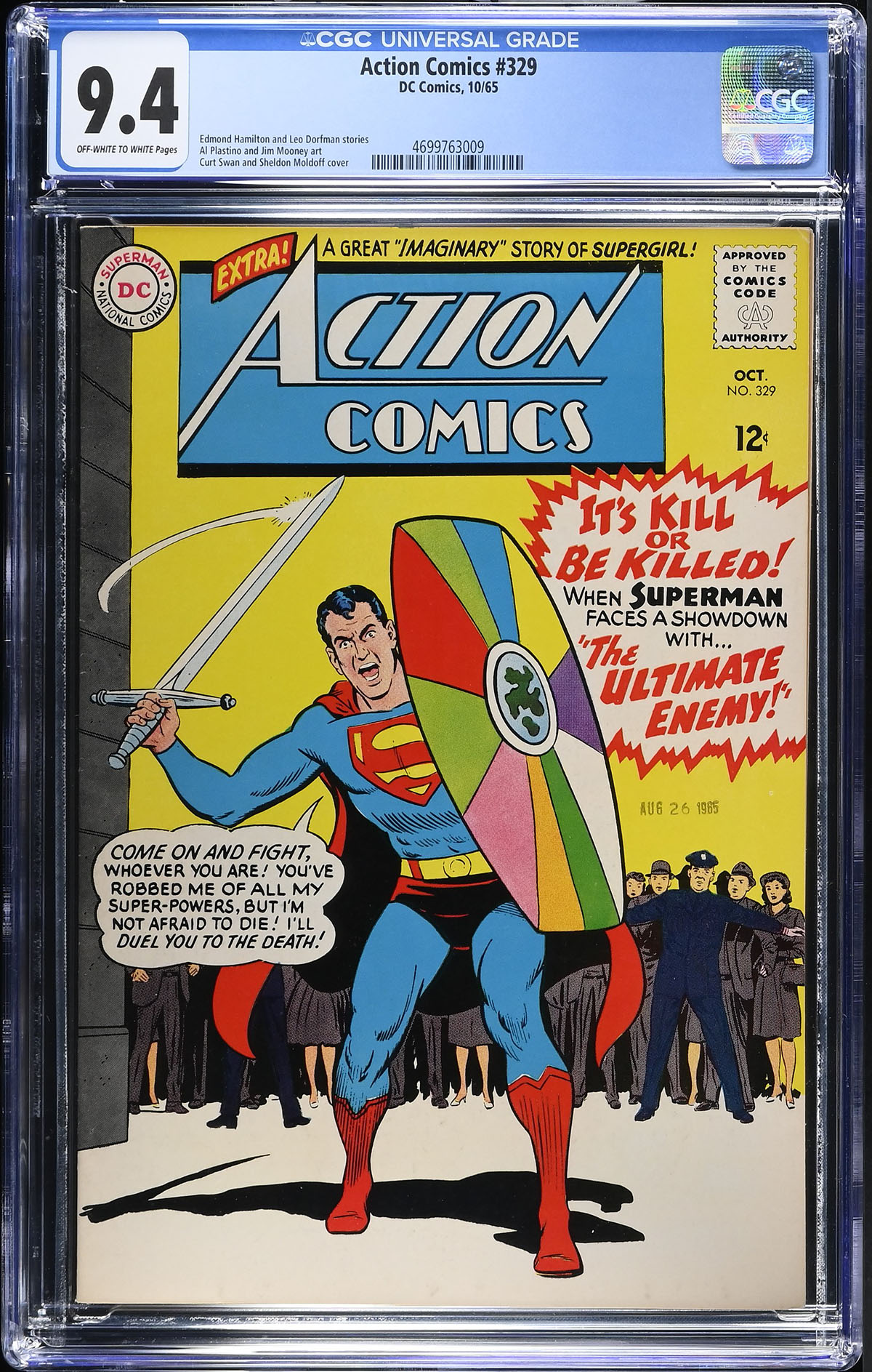 Action Comics #329 CGC 9.6 ow/w