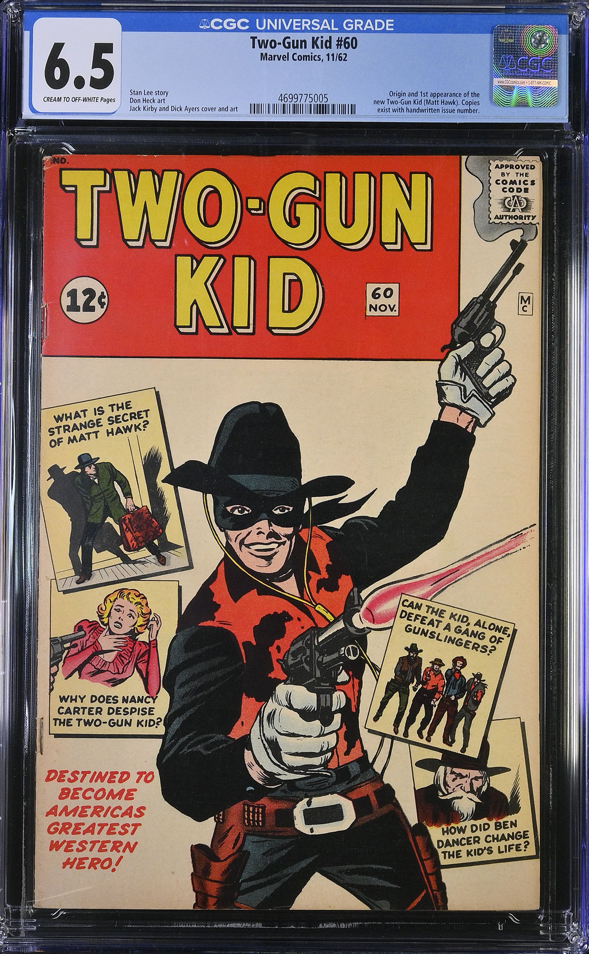 Two-Gun Kid #60 CGC 6.5 cr/ow