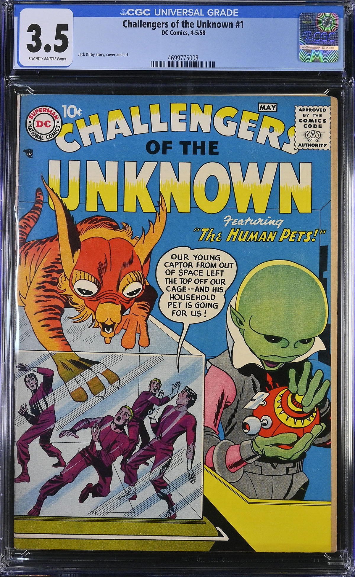 Challengers of the Unknown #1 CGC 3.5 sb