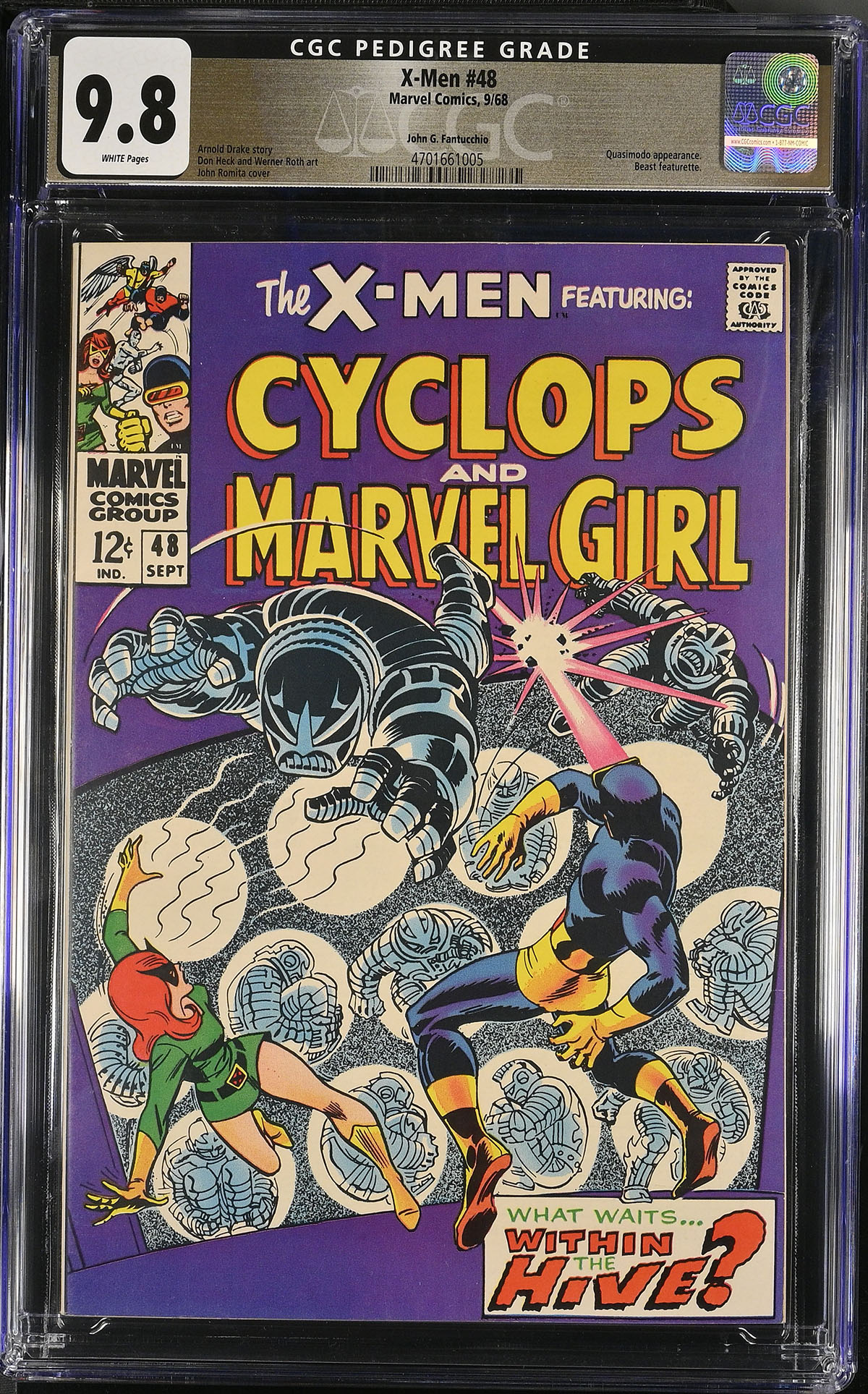 X-Men #48 CGC 9.8 w John G. Fantucchio