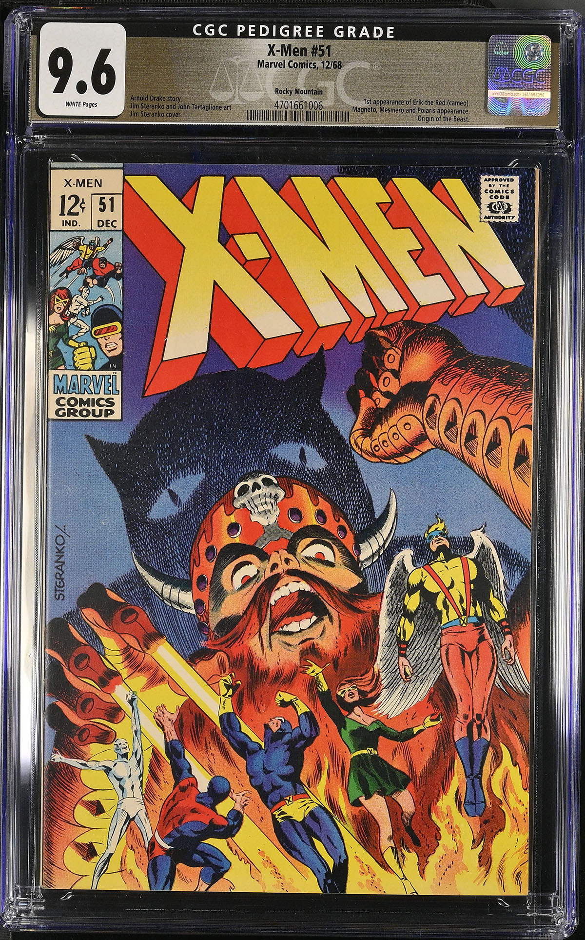 X-Men #51 CGC 9.6 w Rocky Mountain