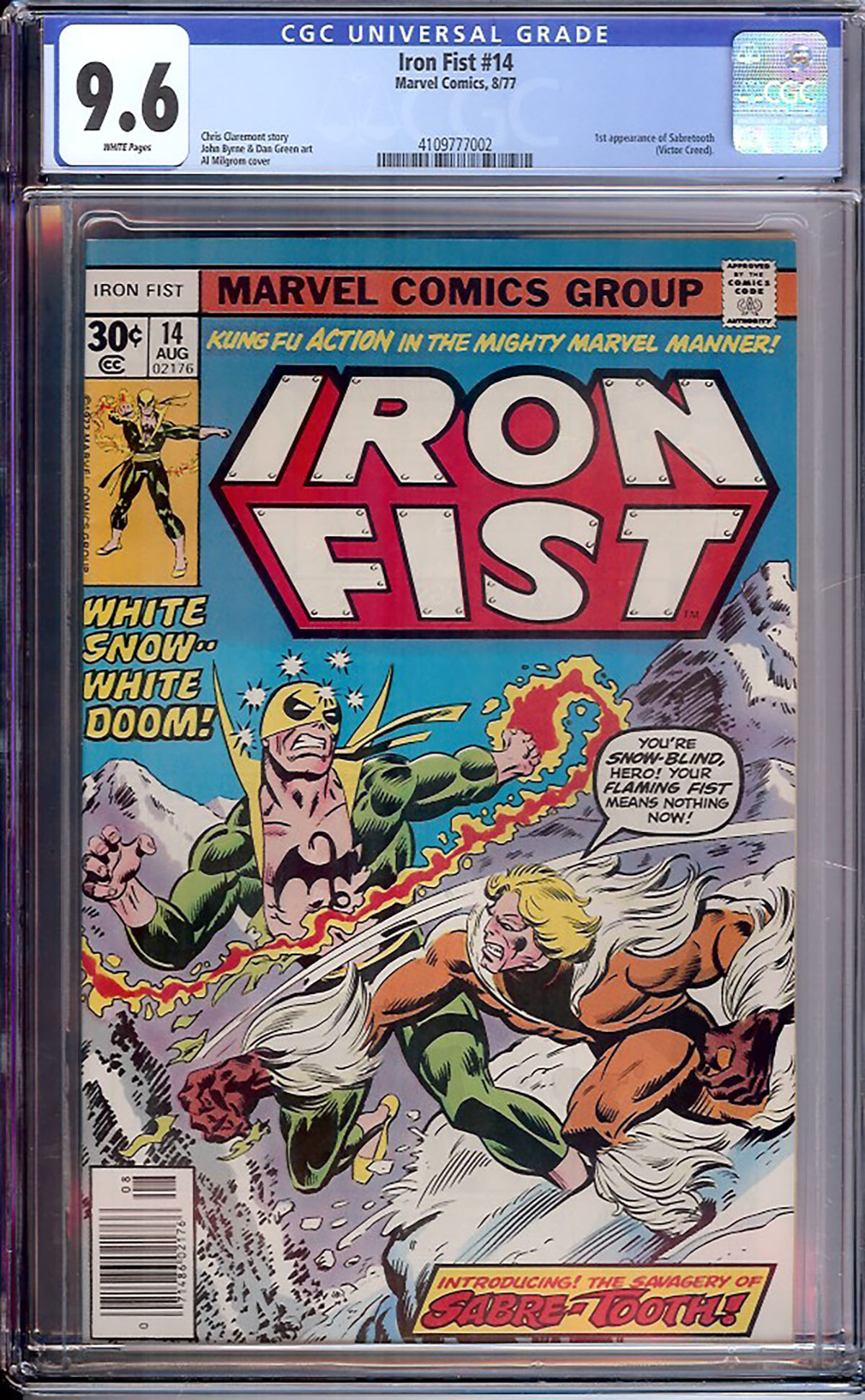 Iron Fist #14 CGC 9.6 w