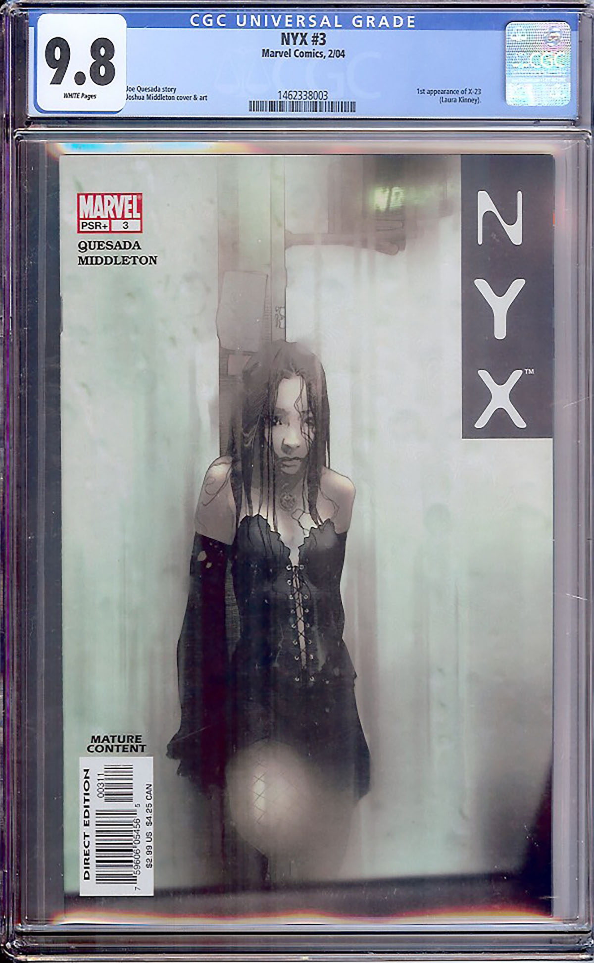NYX #3 CGC 9.8 w