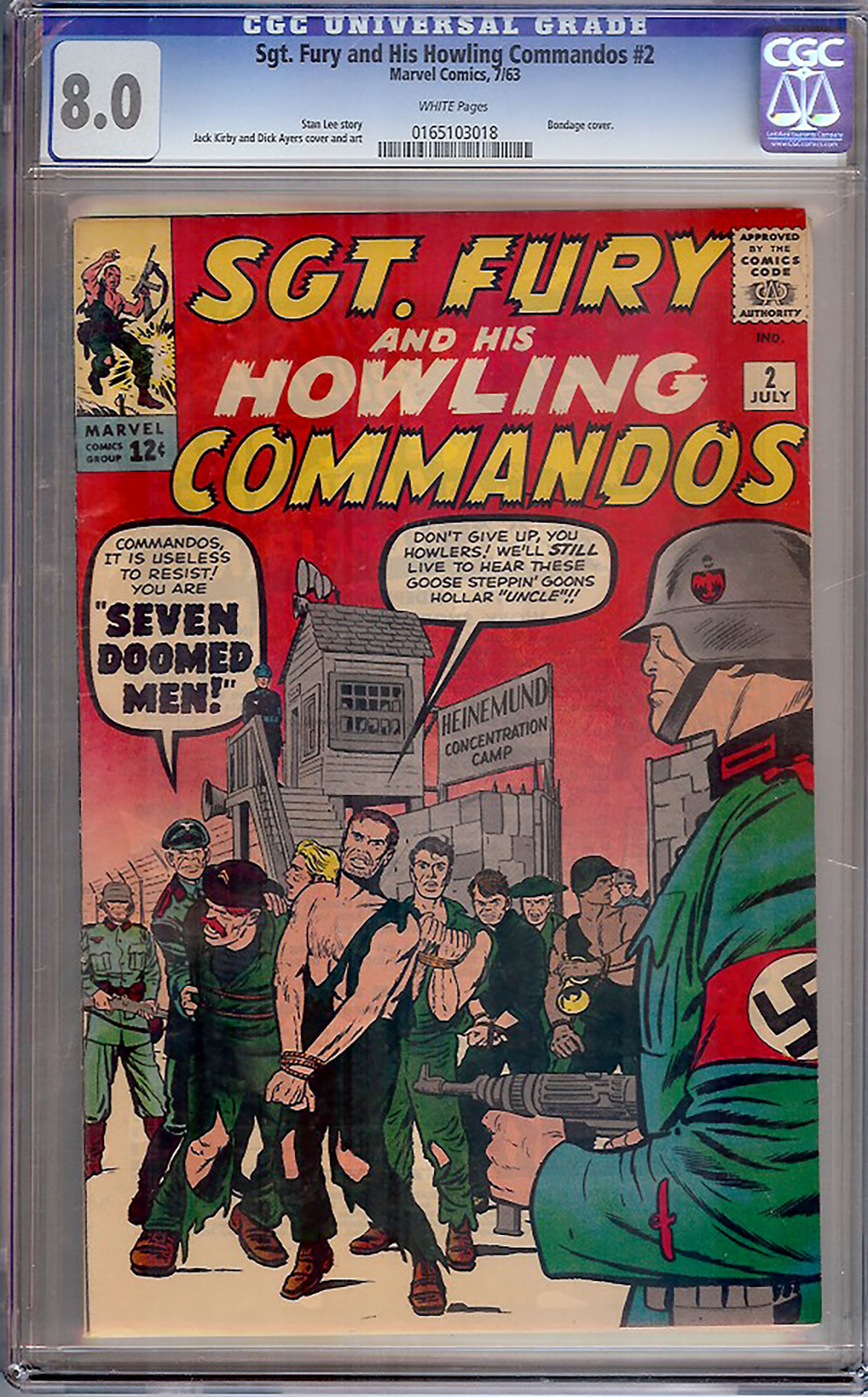 Sgt. Fury and His Howling Commandos #2 CGC 8.0 w