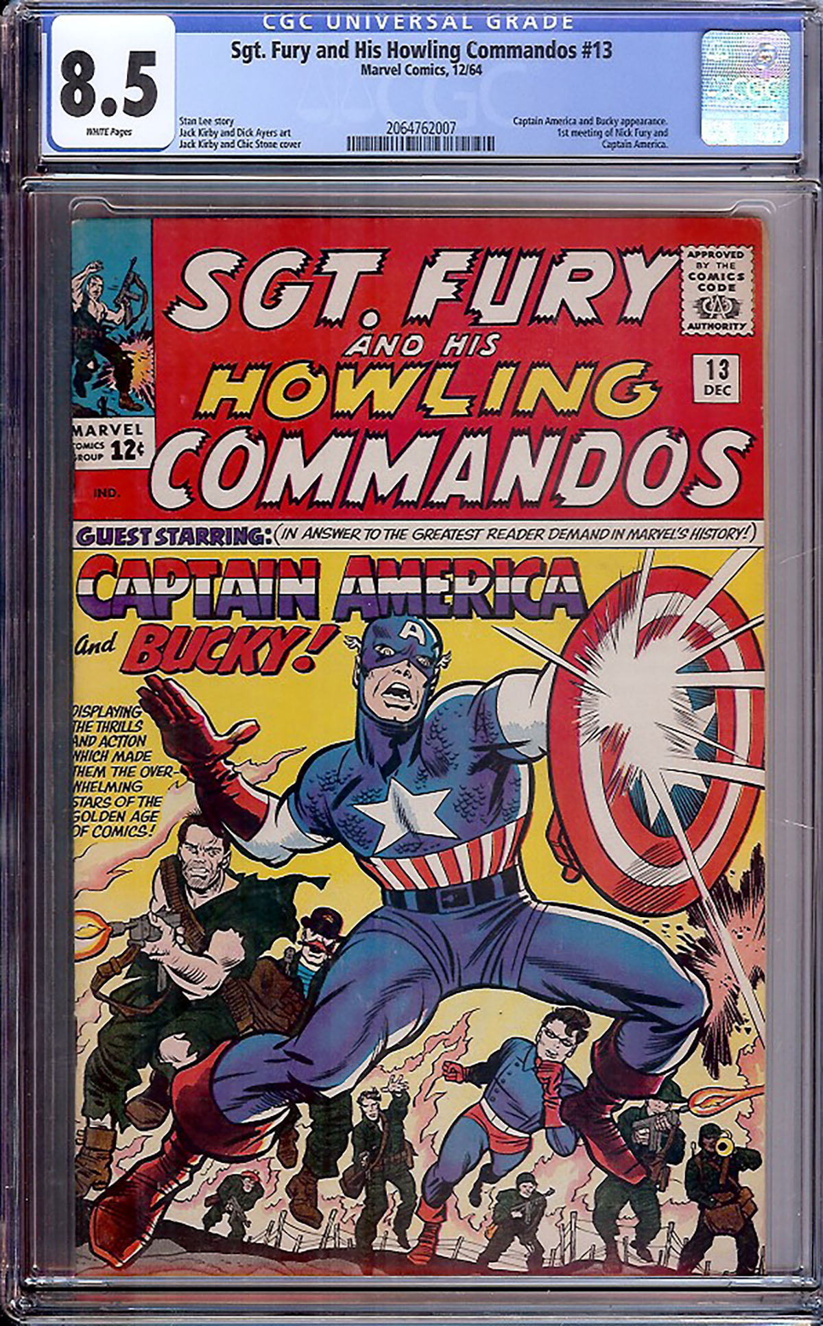 Sgt. Fury and His Howling Commandos #13 CGC 8.5 w