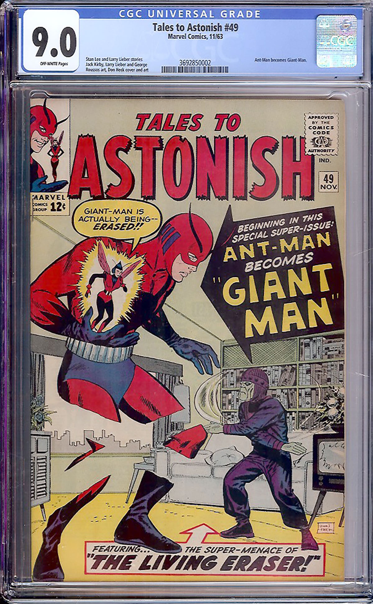 Tales to Astonish #49 CGC 9.0 ow
