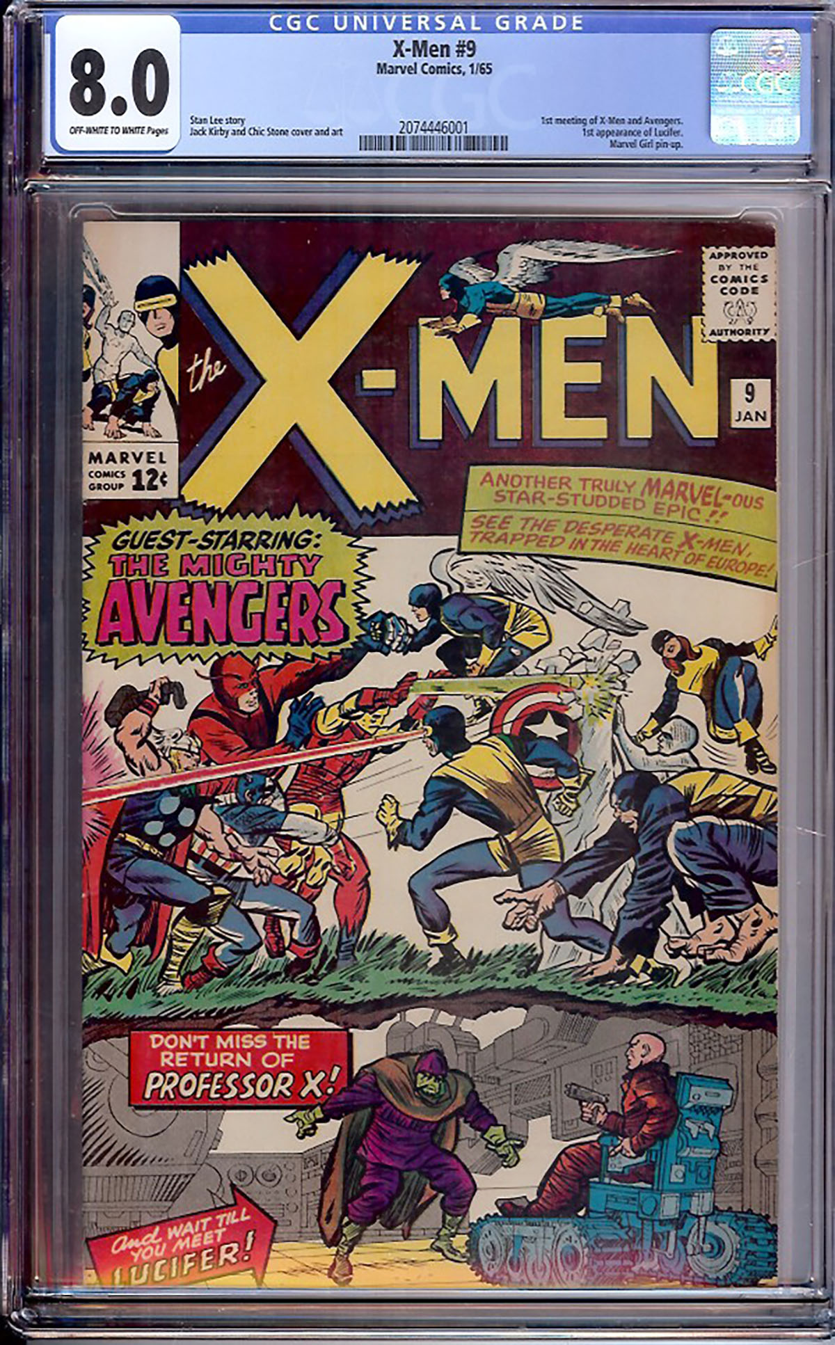X-Men #9 CGC 8.0 ow/w