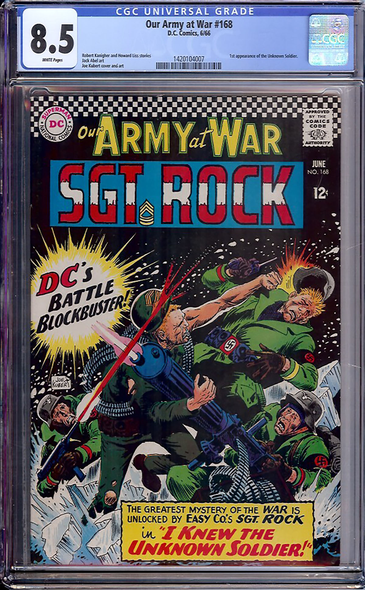 Our Army at War #168 CGC 8.5 w