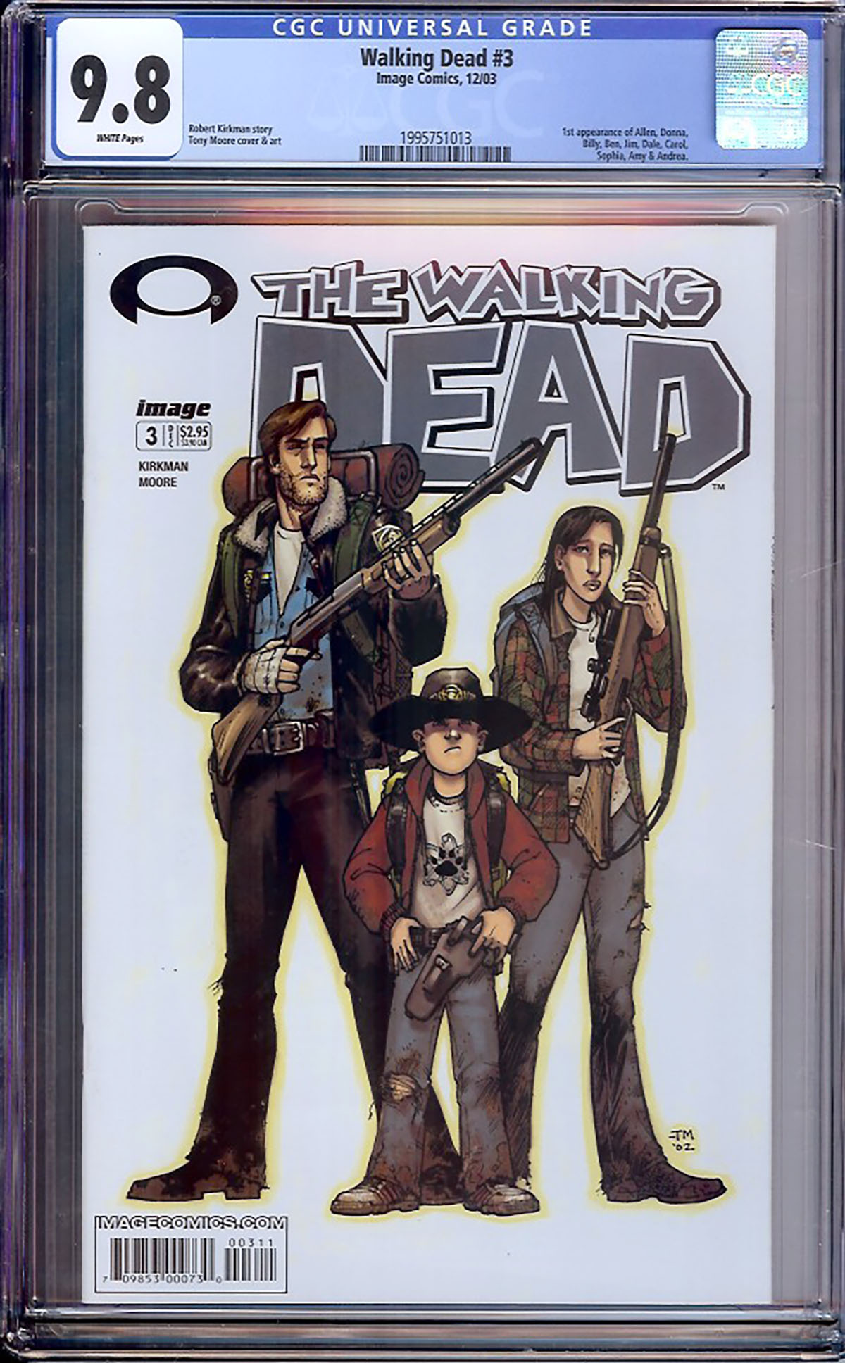 Walking Dead #3 CGC 9.8 w
