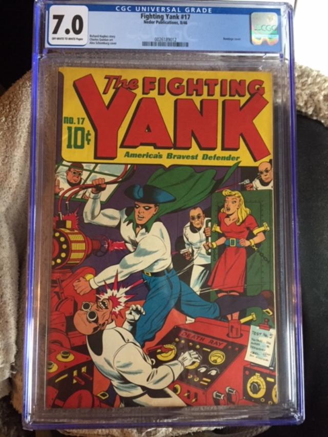 Fighting Yank #17 CGC 7.0 ow/w