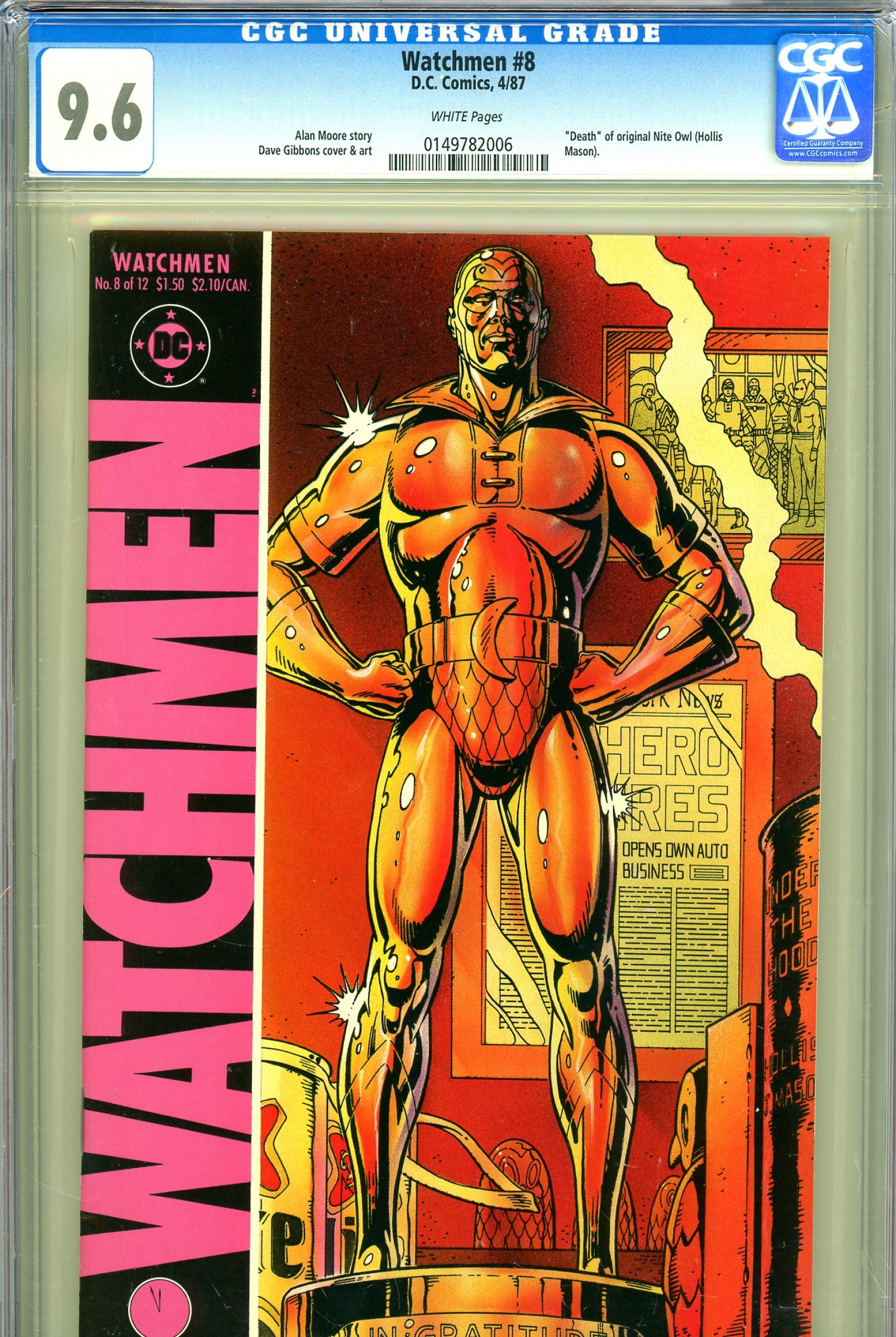 Watchmen #8 CGC 9.6 w