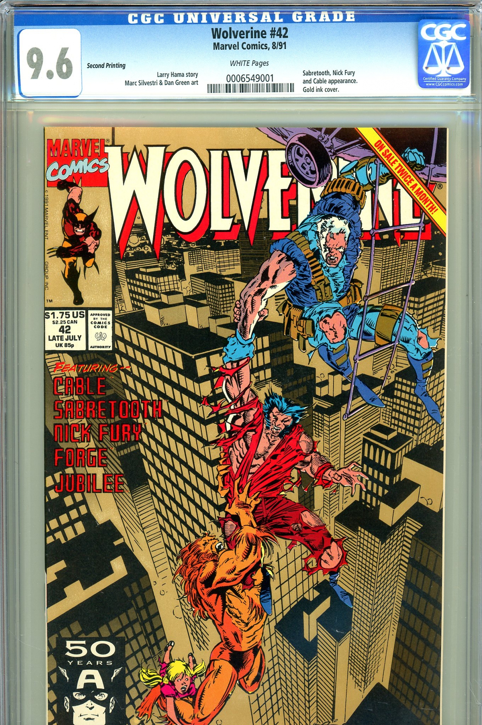Wolverine #42 CGC 9.6 w 2nd Printing