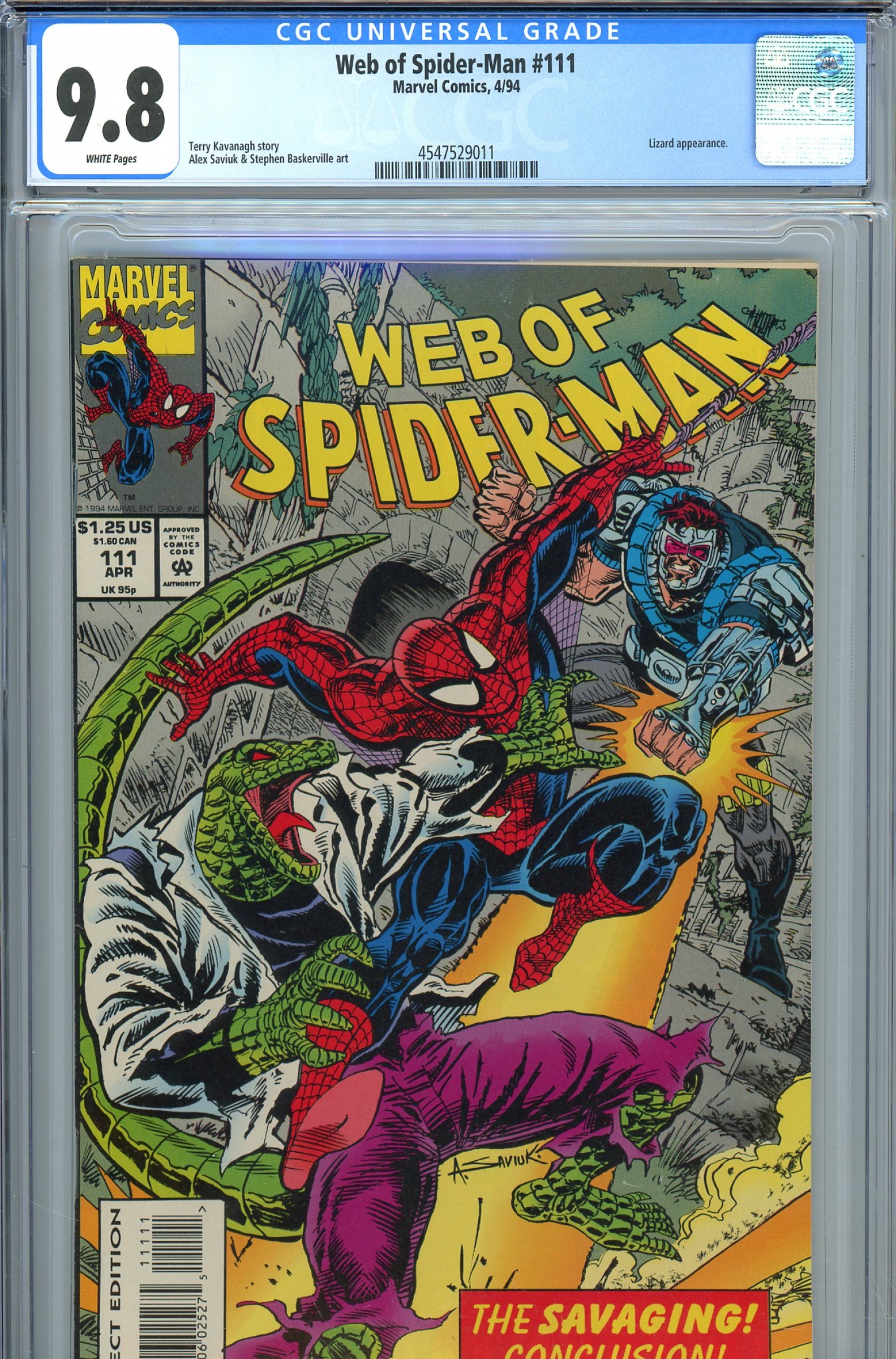 Web of Spider-Man #111 CGC 9.8 w
