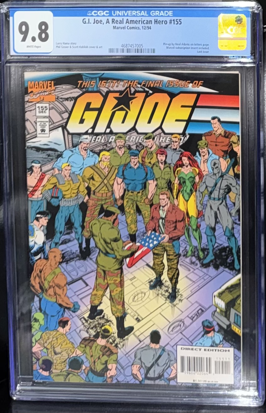 G.I. Joe, A Real American Hero #155 CGC 9.8 w