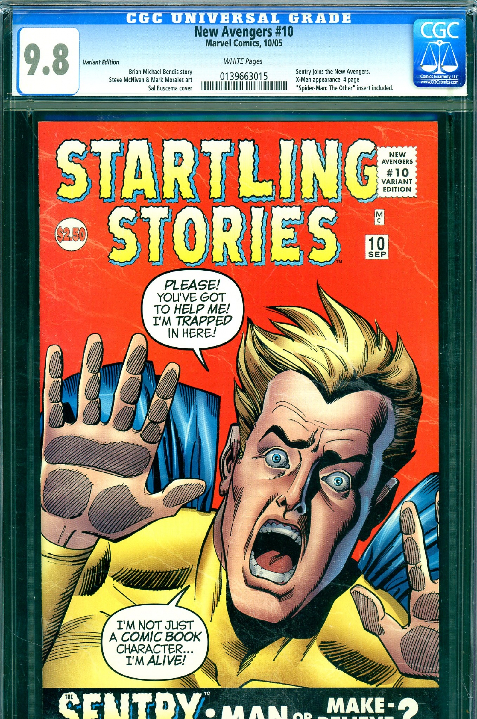 New Avengers #10 CGC 9.8 w Variant Edition