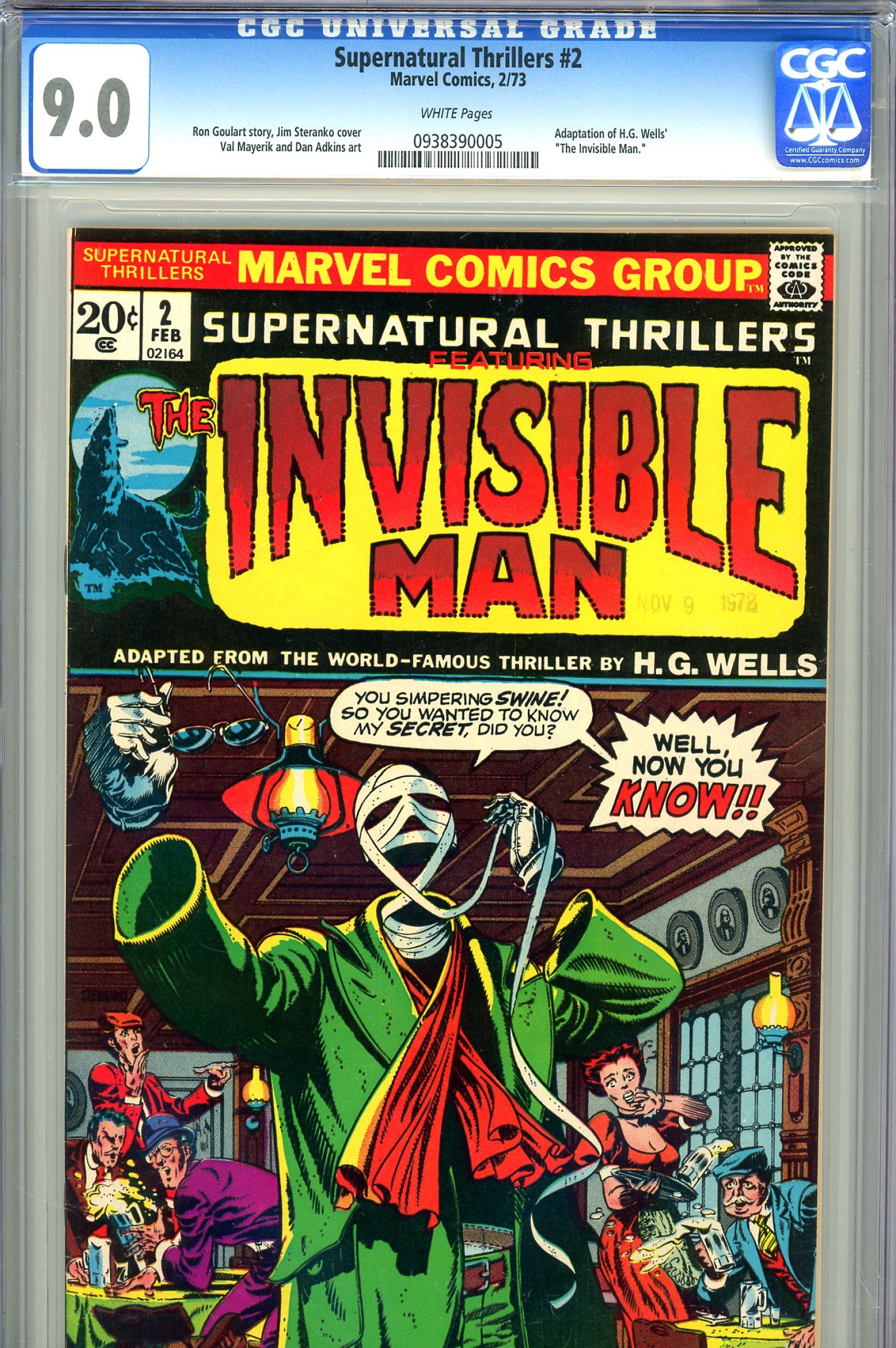 Supernatural Thrillers #2 CGC 9.0 w