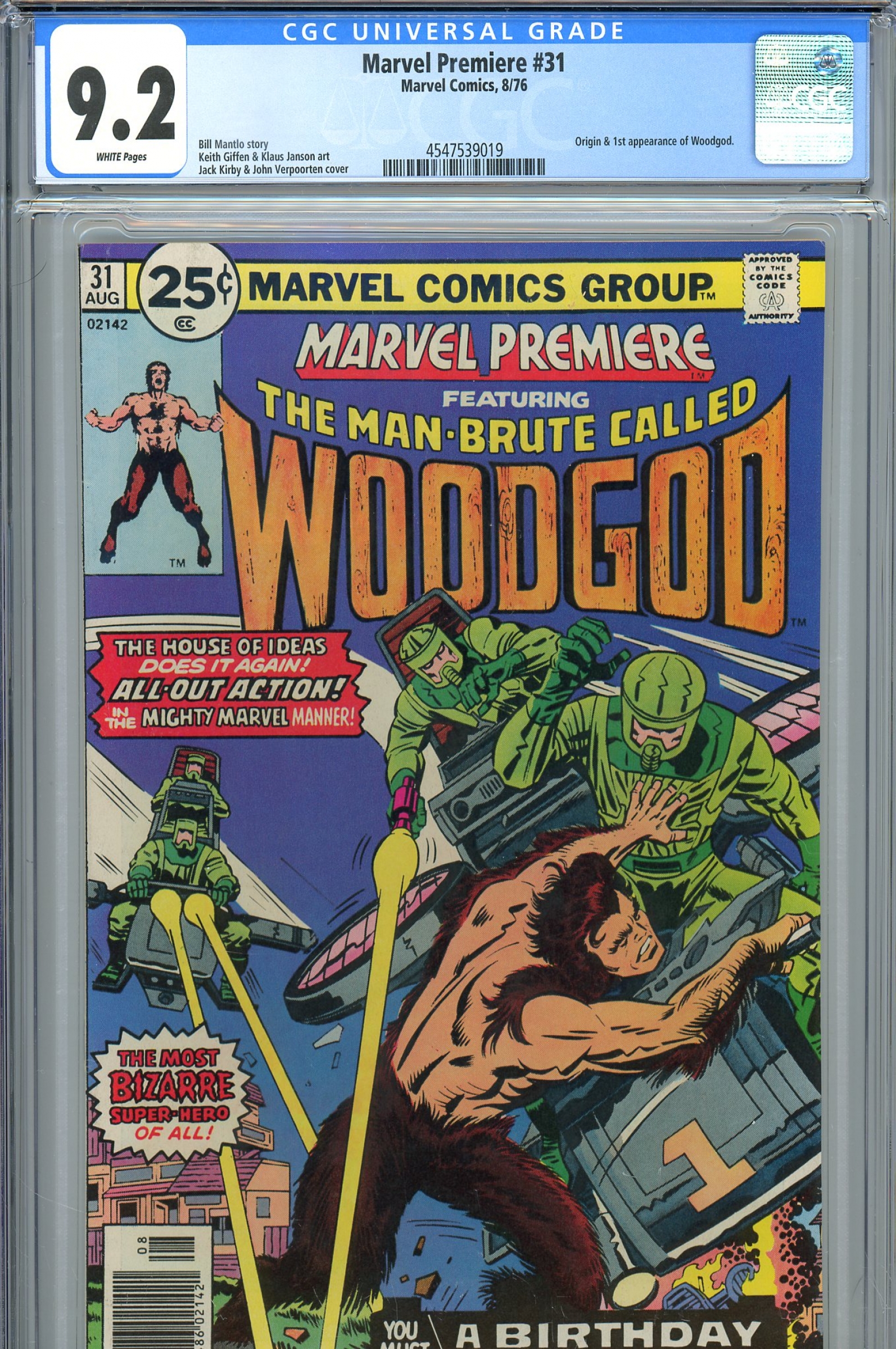 Marvel Premiere #31 CGC 9.2 w