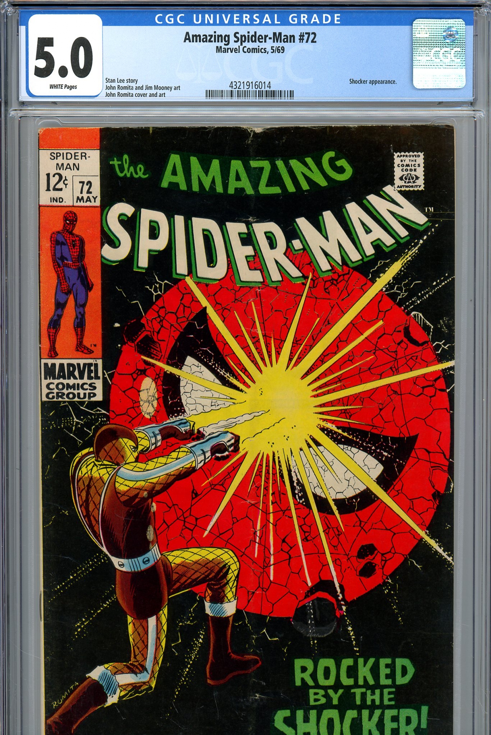 Amazing Spider-Man #72 CGC 5.0 w