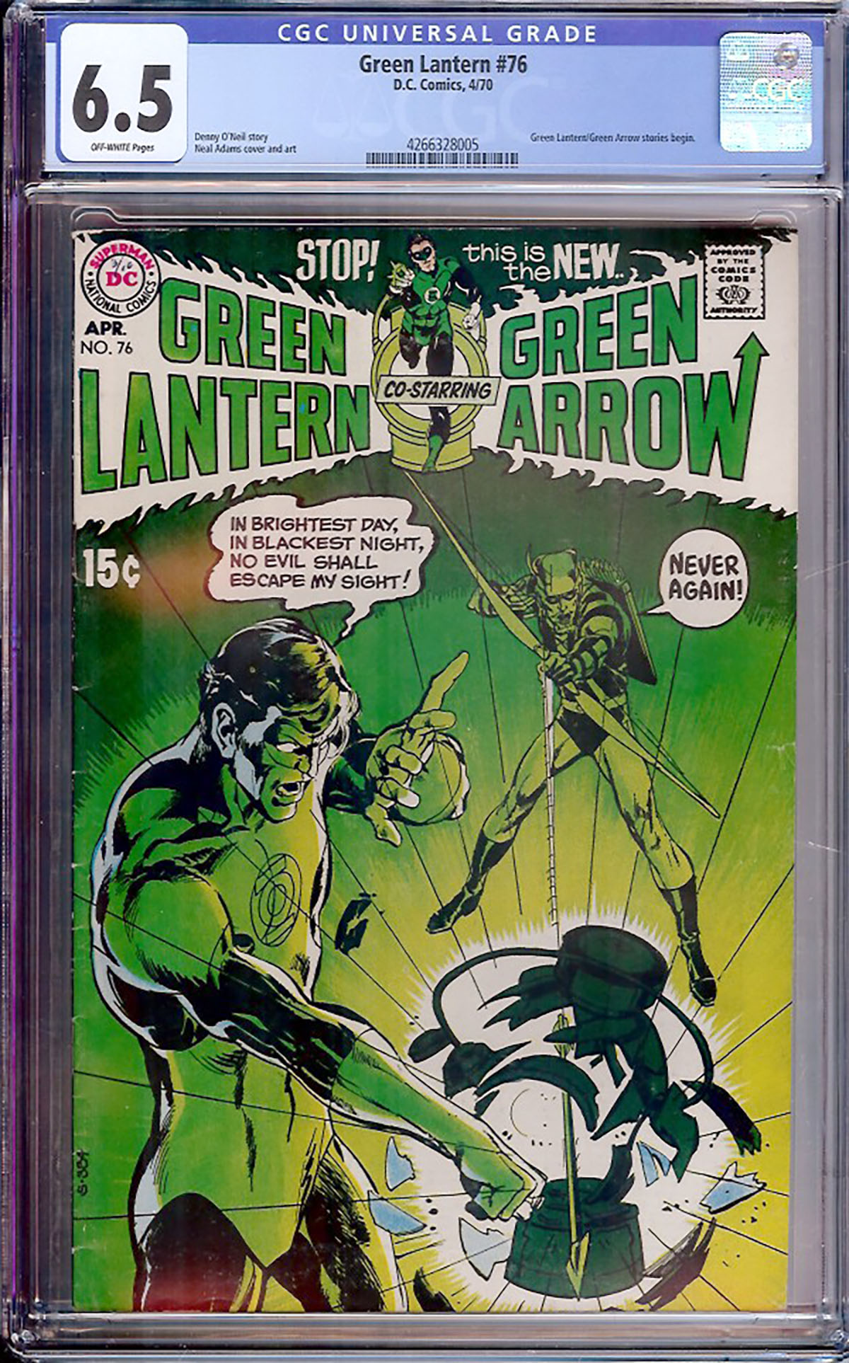 Green Lantern #76 CGC 6.5 ow