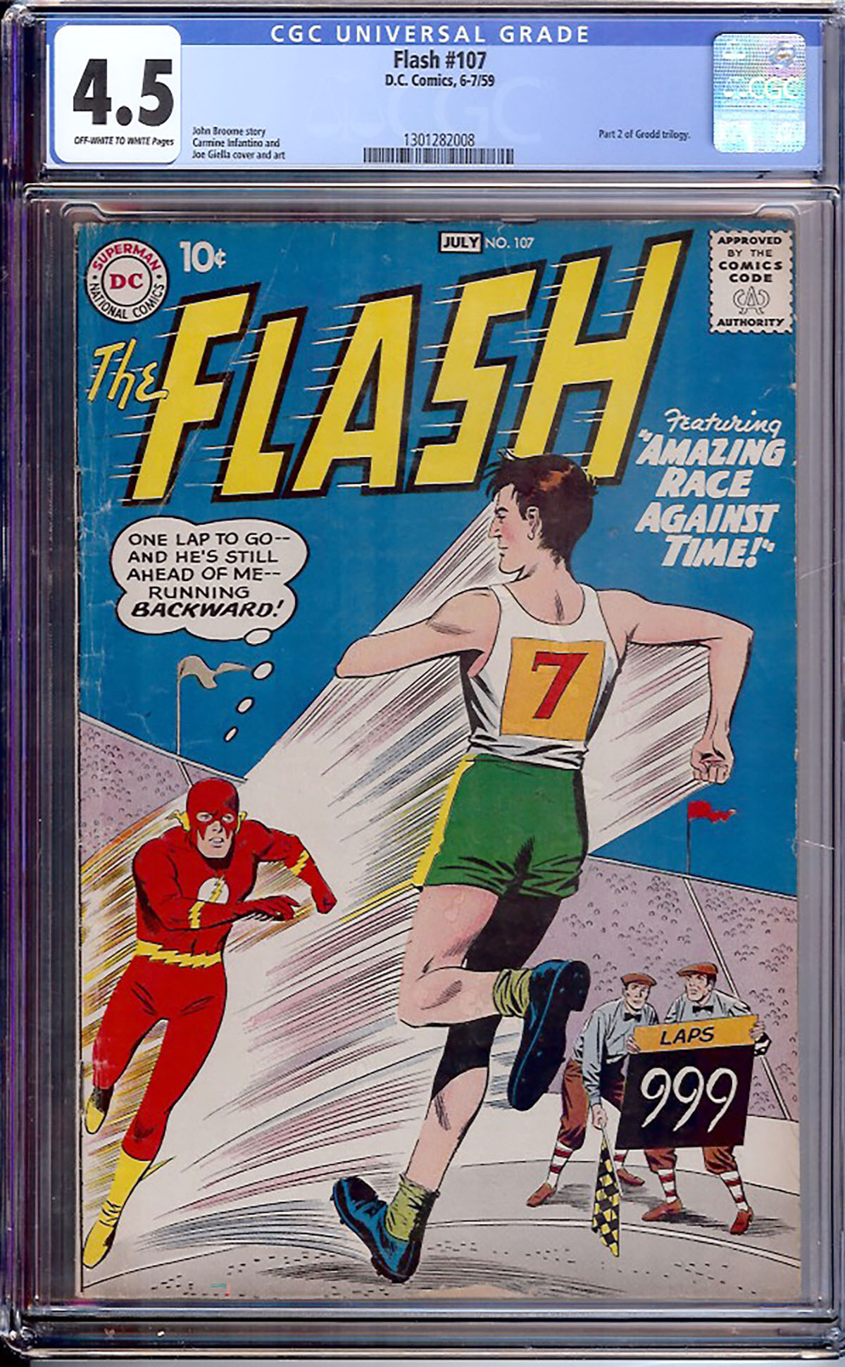 Flash #107 CGC 4.5 ow/w