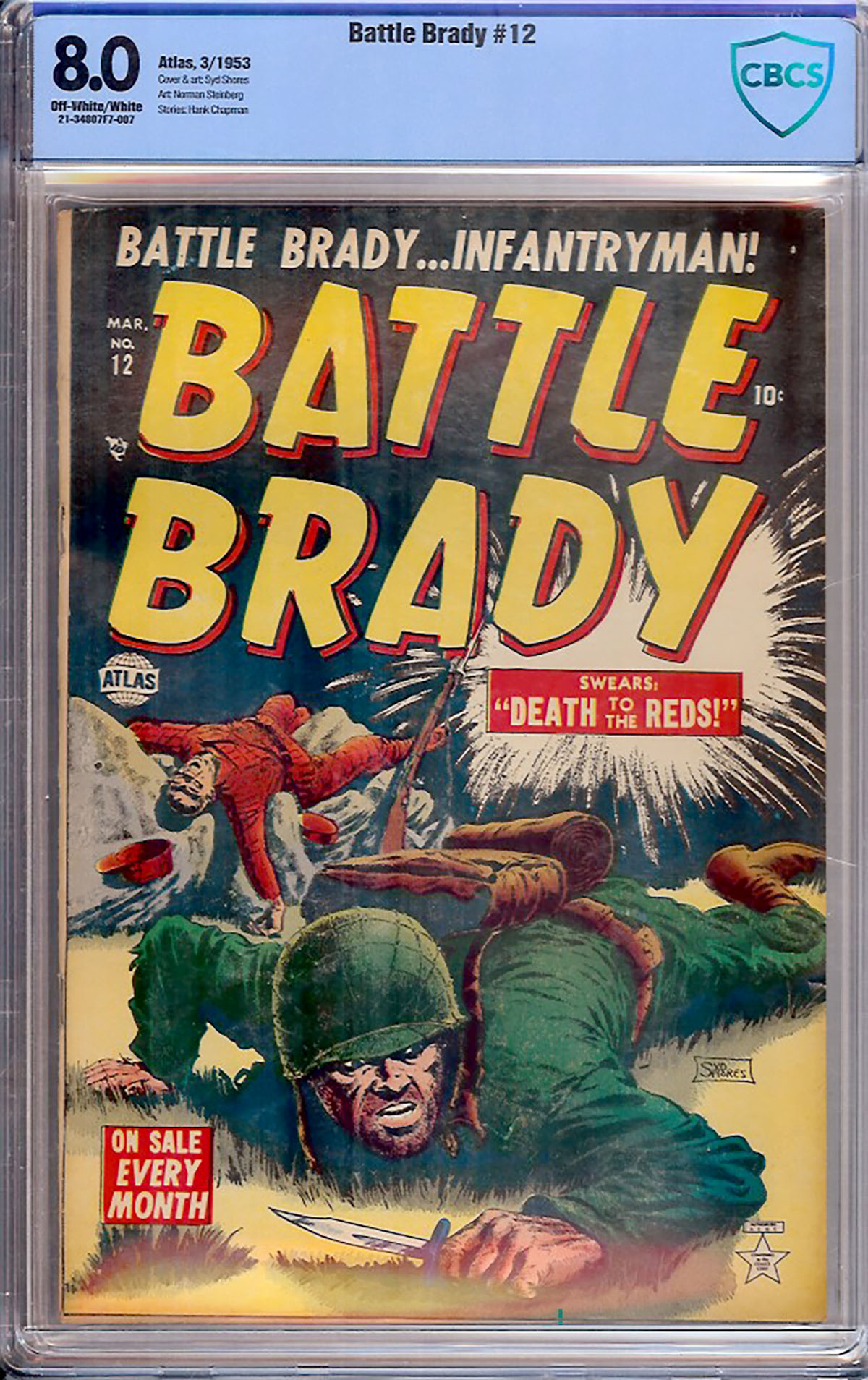 Battle Brady #12 CBCS 8.0 ow/w