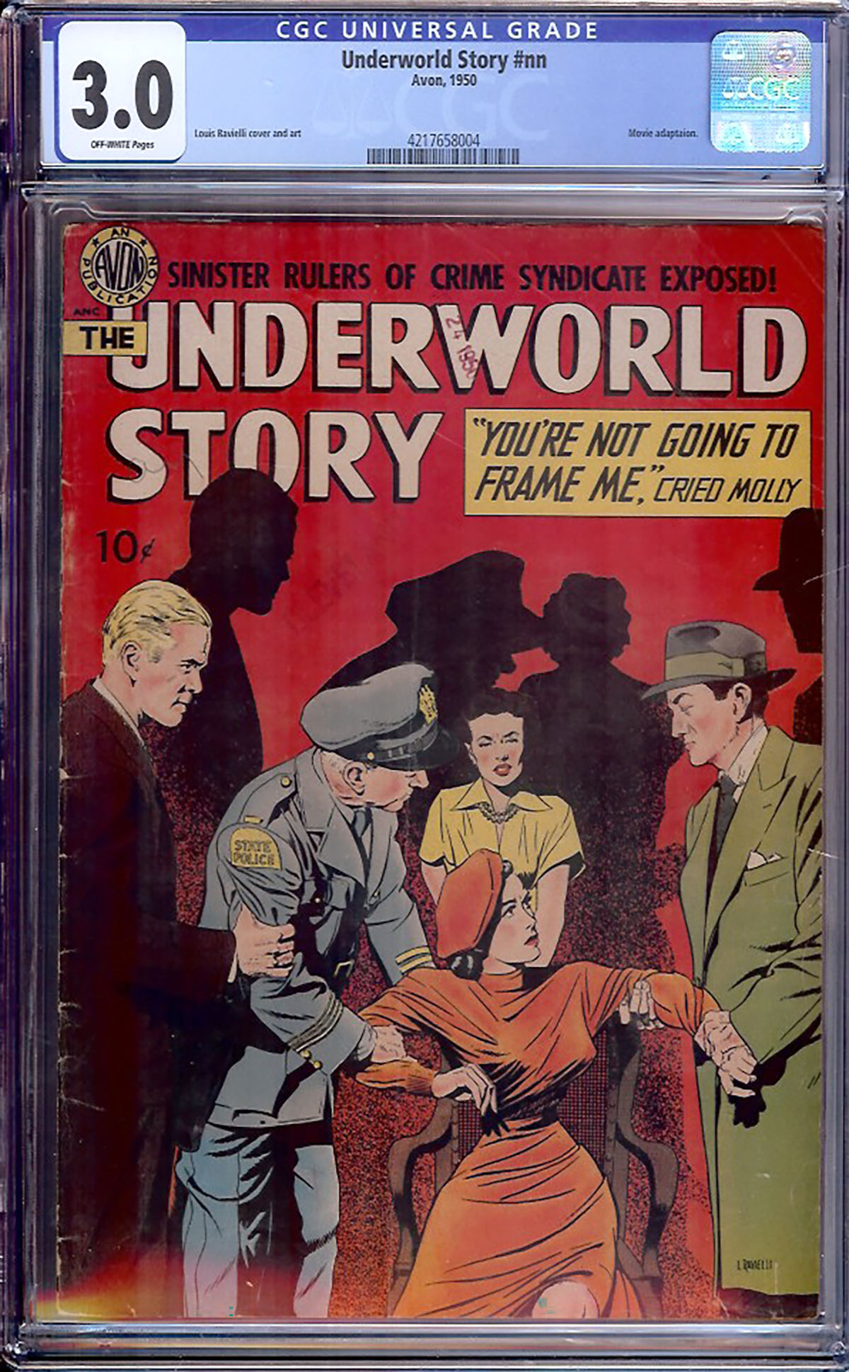 Underworld Story #1 CGC 3.0 ow