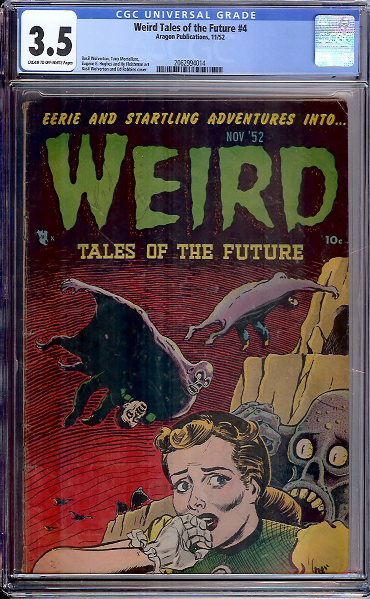 Weird Tales of the Future #4 CGC 3.5 cr/ow