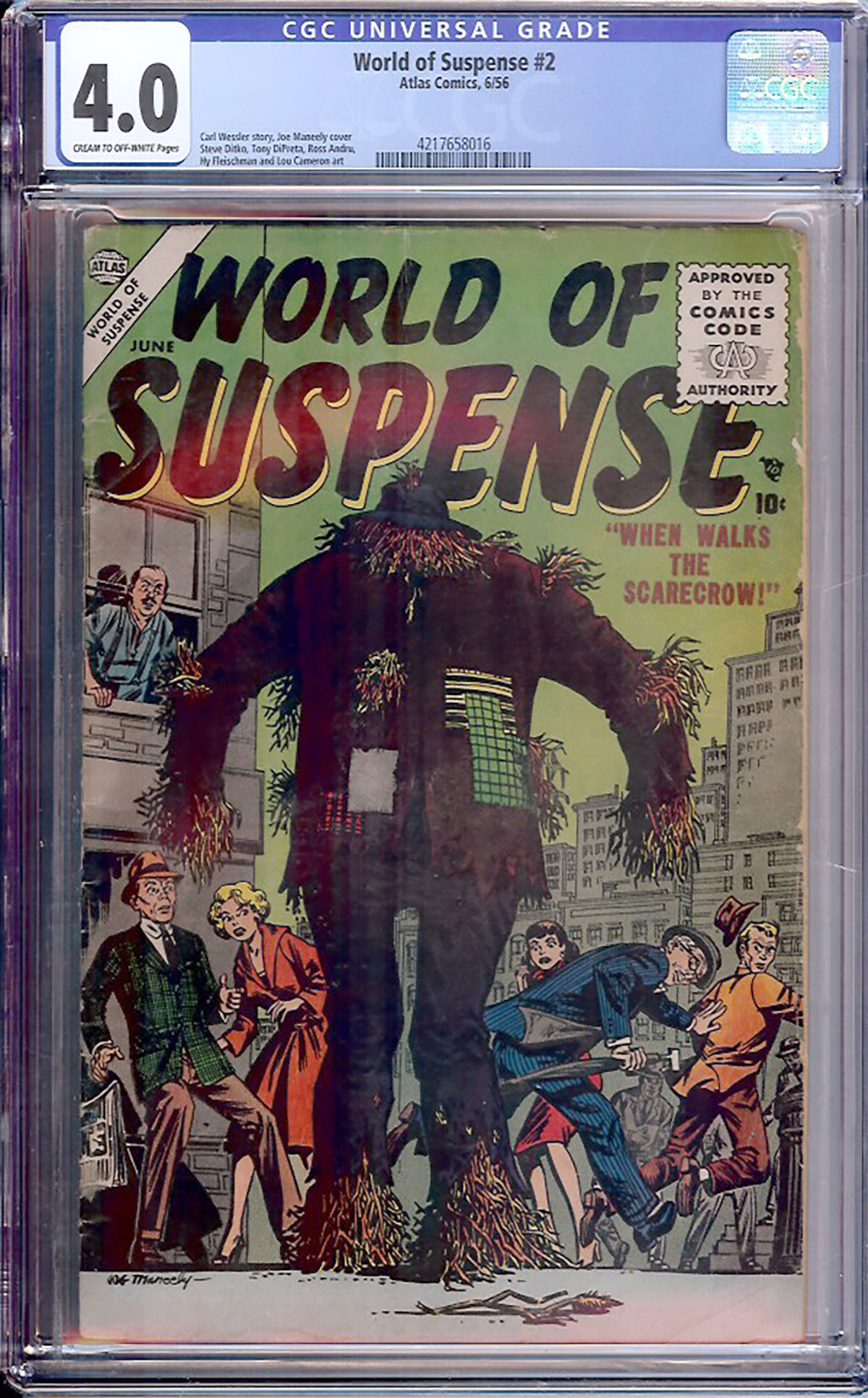 World of Suspense #2 CGC 4.0 w